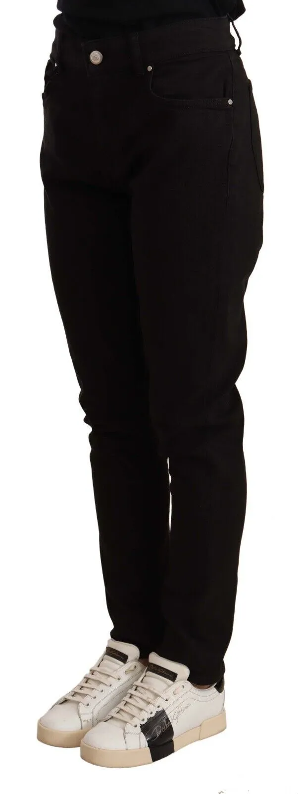 Dolce & Gabbana Women's Elegant Slim-Fit Black Skinny Jeans