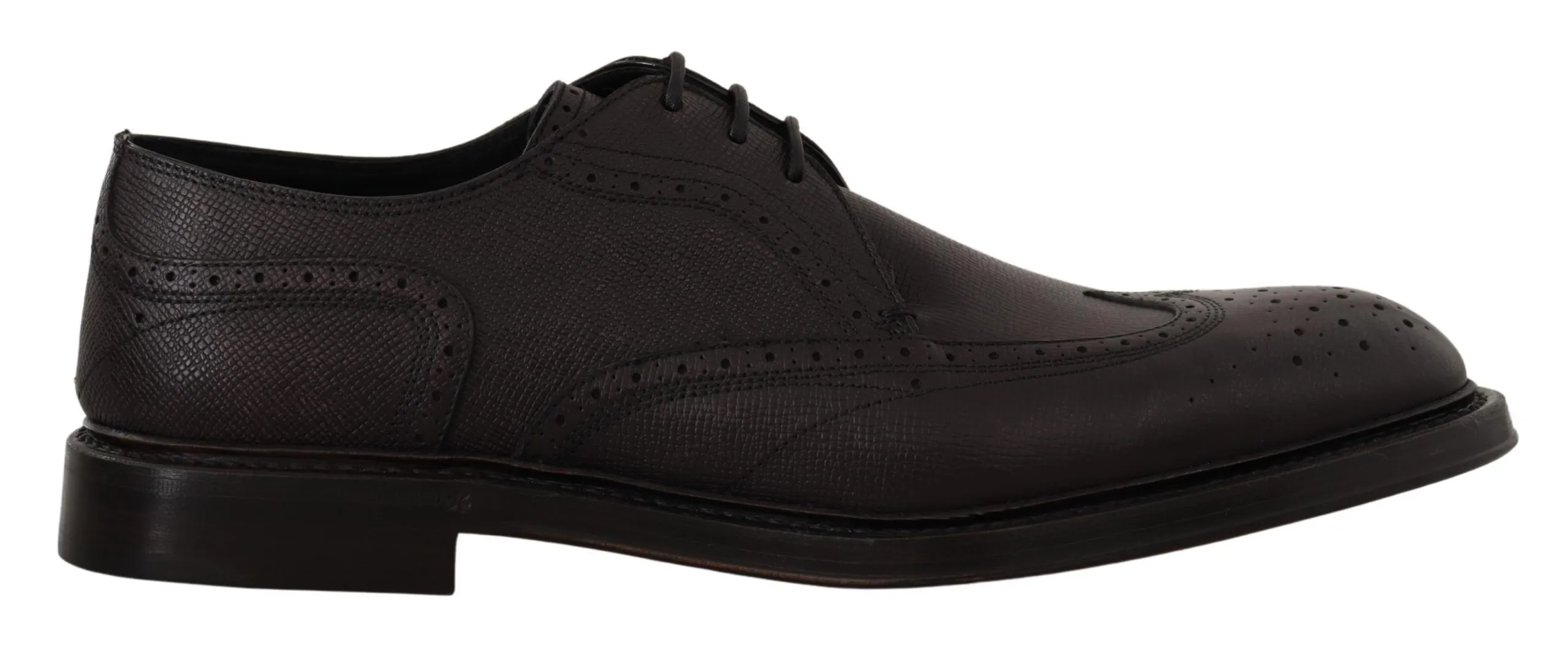 Dolce & Gabbana Men's Elegant Purple Wingtip Men's Formal Shoes