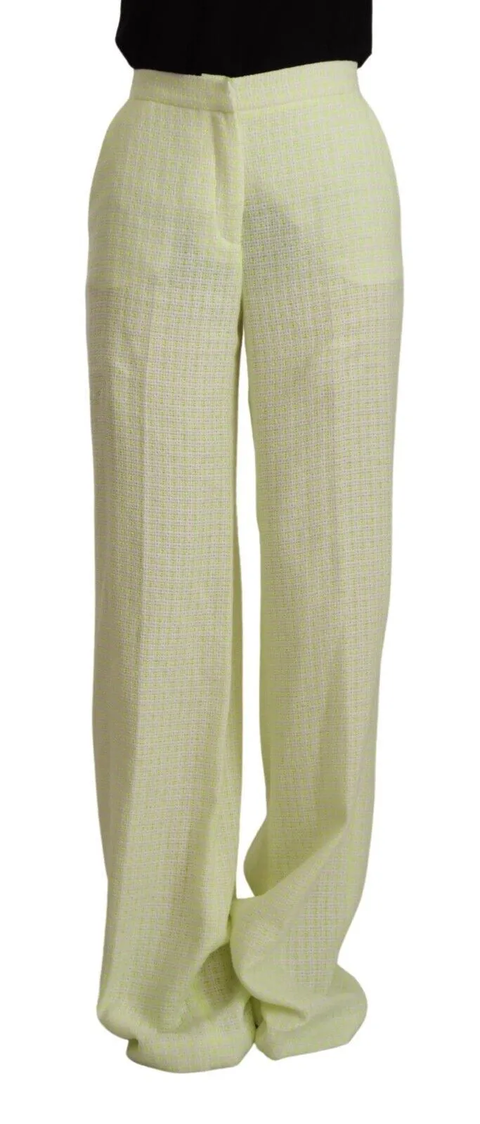 MSGM Women's High-Waist Straight-Leg Chic Trousers