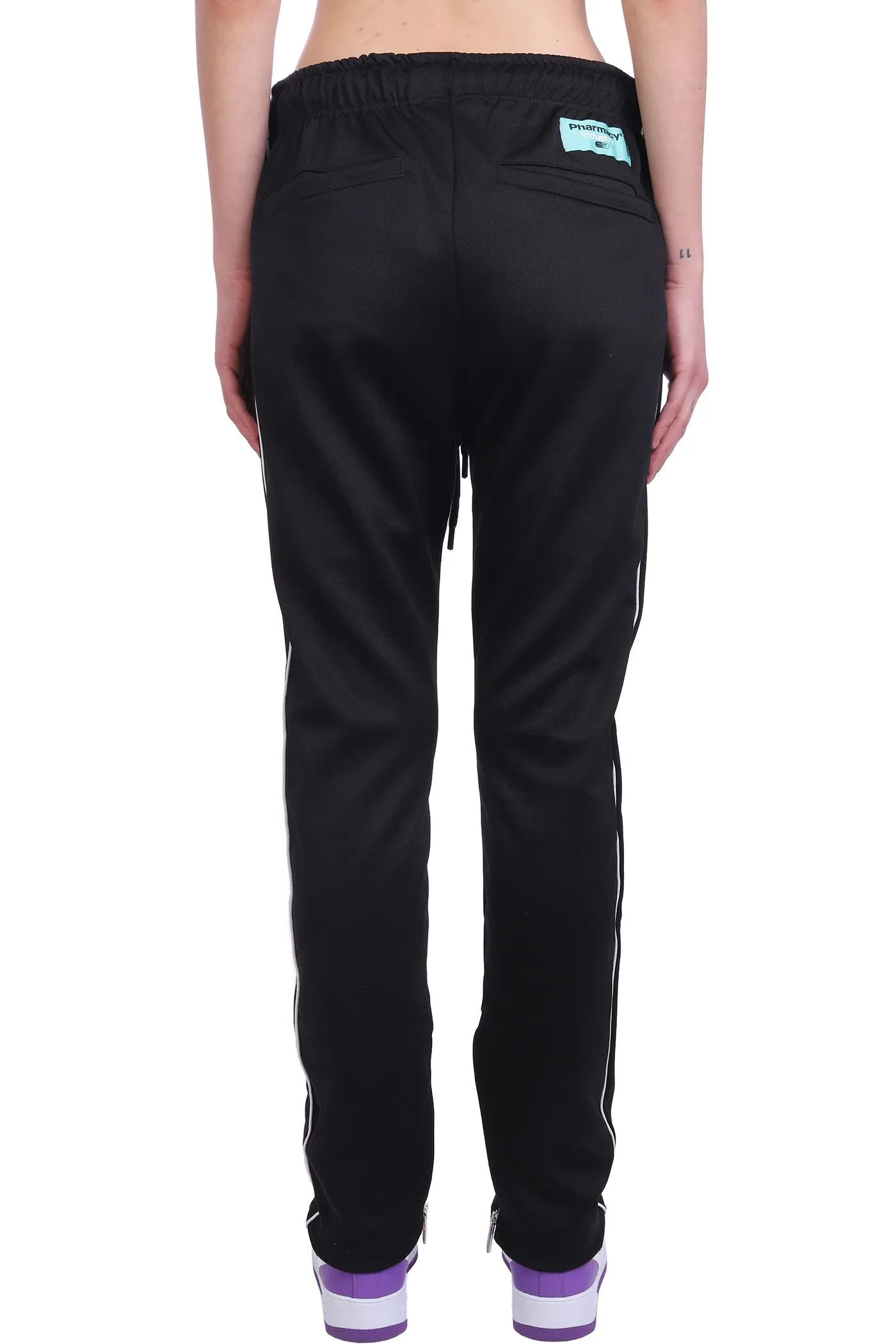 Pharmacy Industry Black Cotton Women Pants