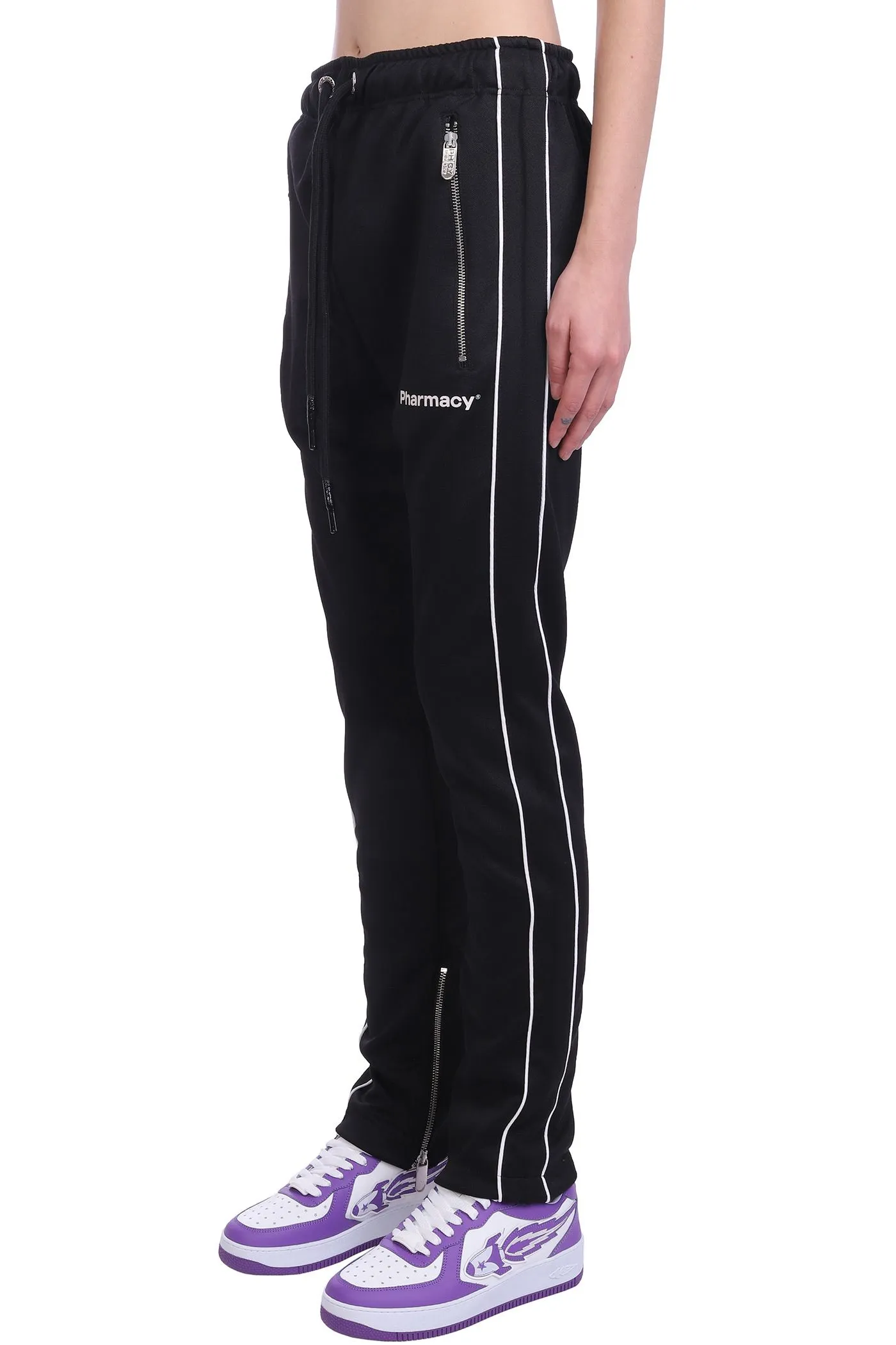 Pharmacy Industry Black Cotton Women Pants