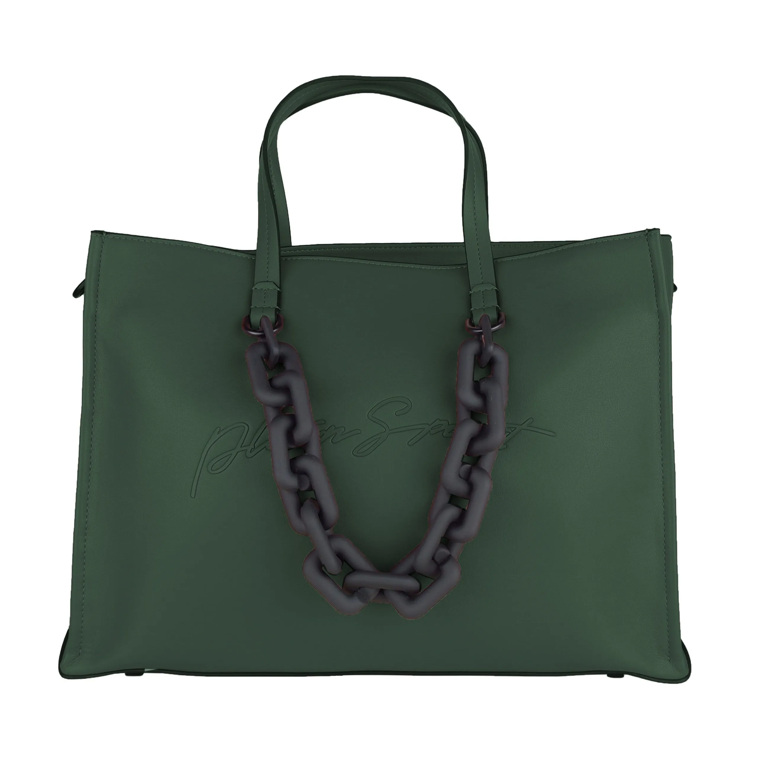 Plein Sport Green Polyethylene Women Shoulder Bag