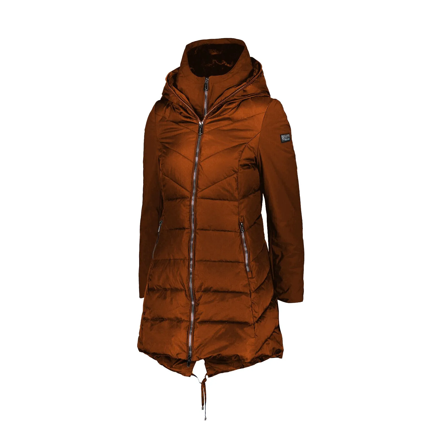 Yes Zee Orange Polyamide Women Jacket