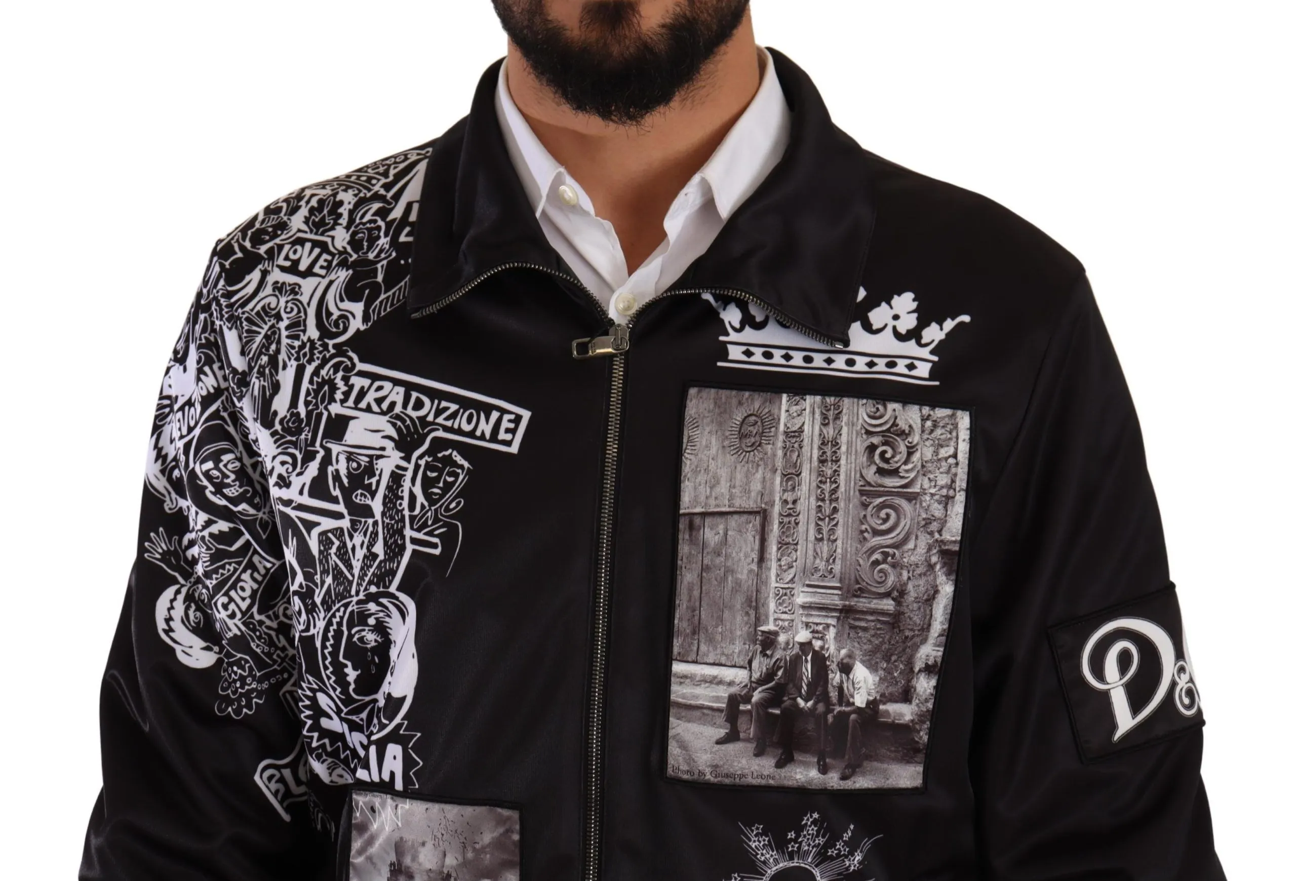 Dolce & Gabbana Men's Stunning Superstizione Zip Sweater