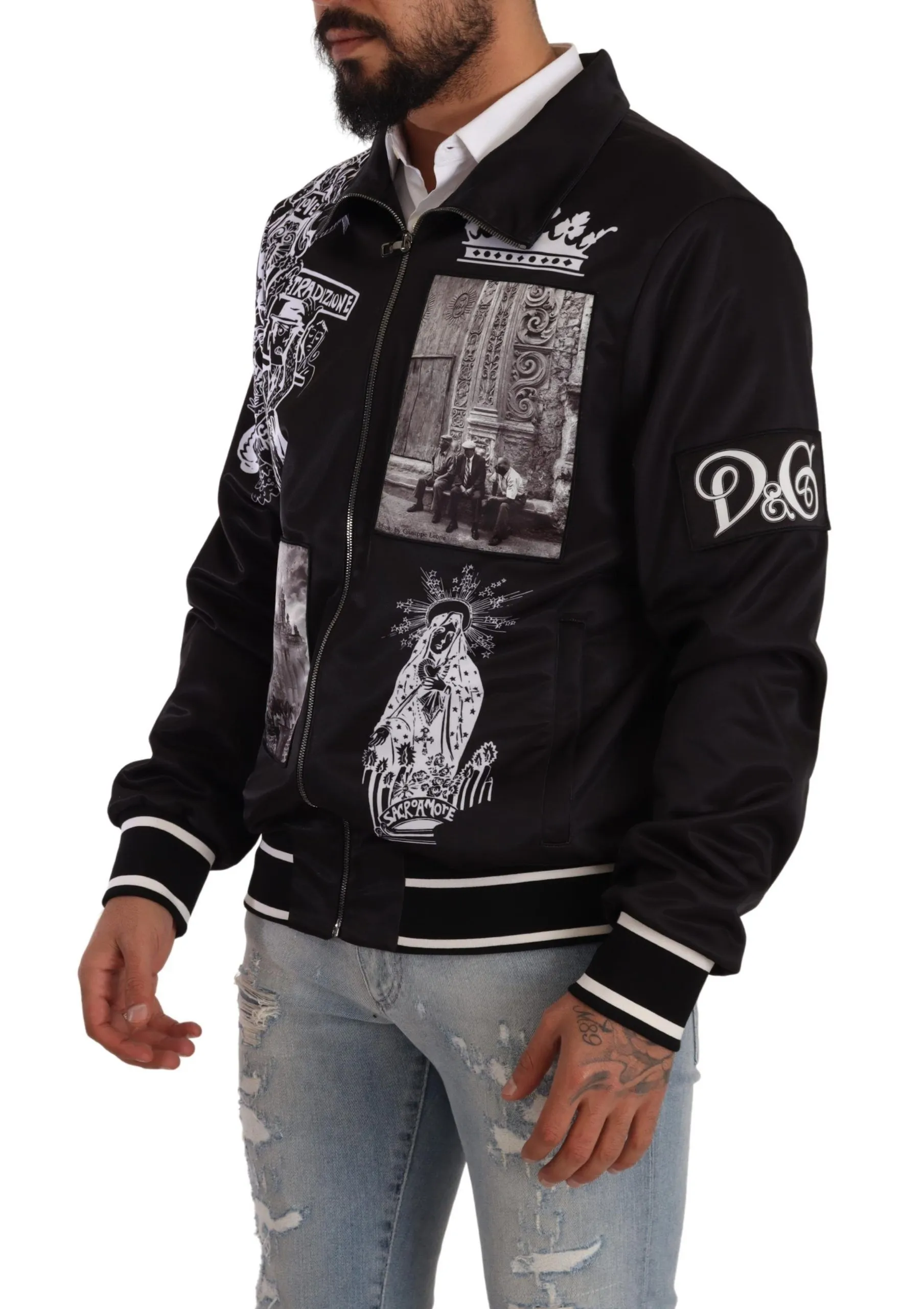 Dolce & Gabbana Men's Stunning Superstizione Zip Sweater