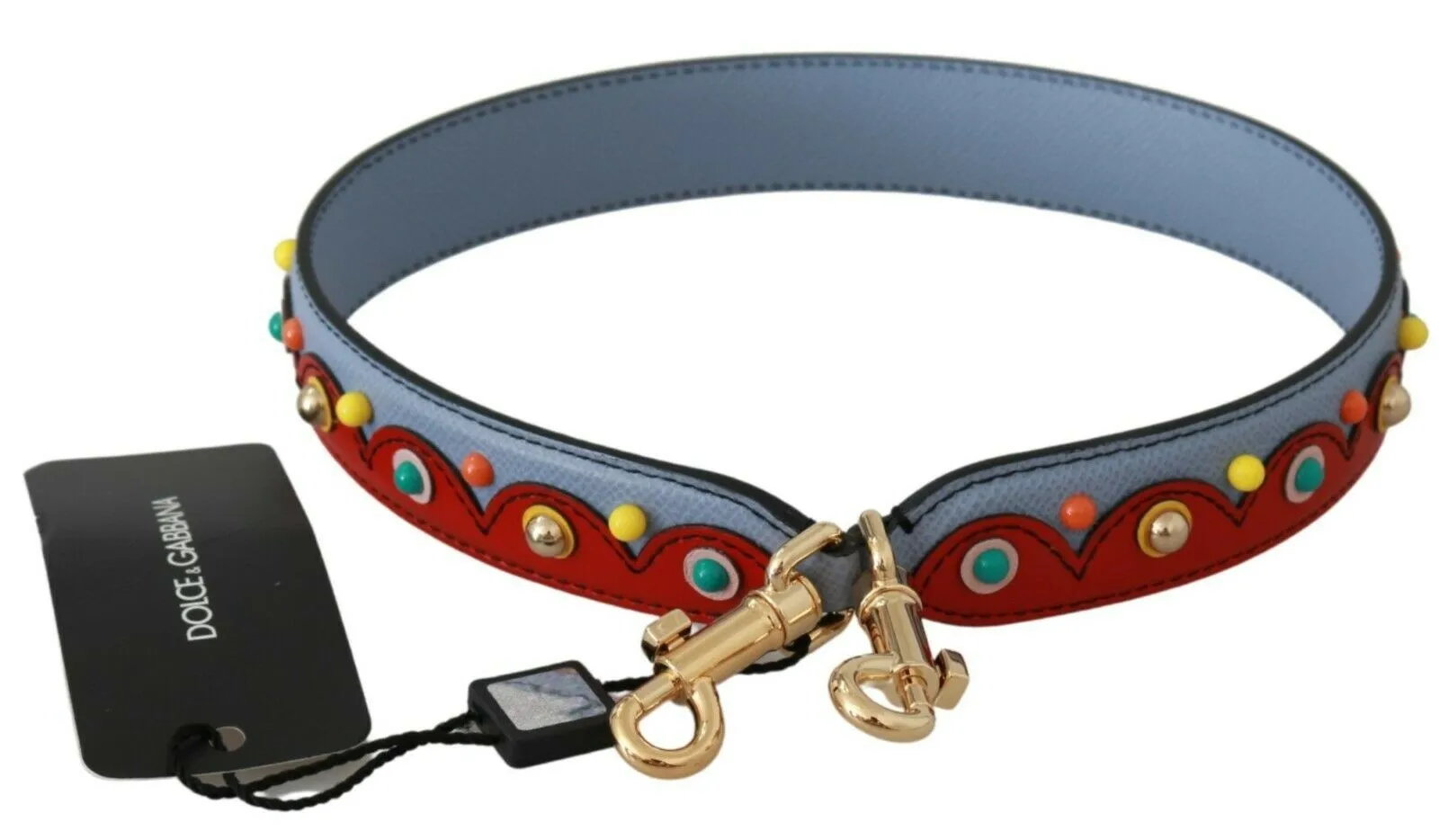 Dolce & Gabbana Men's Elegant Multicolor Leather Shoulder Strap
