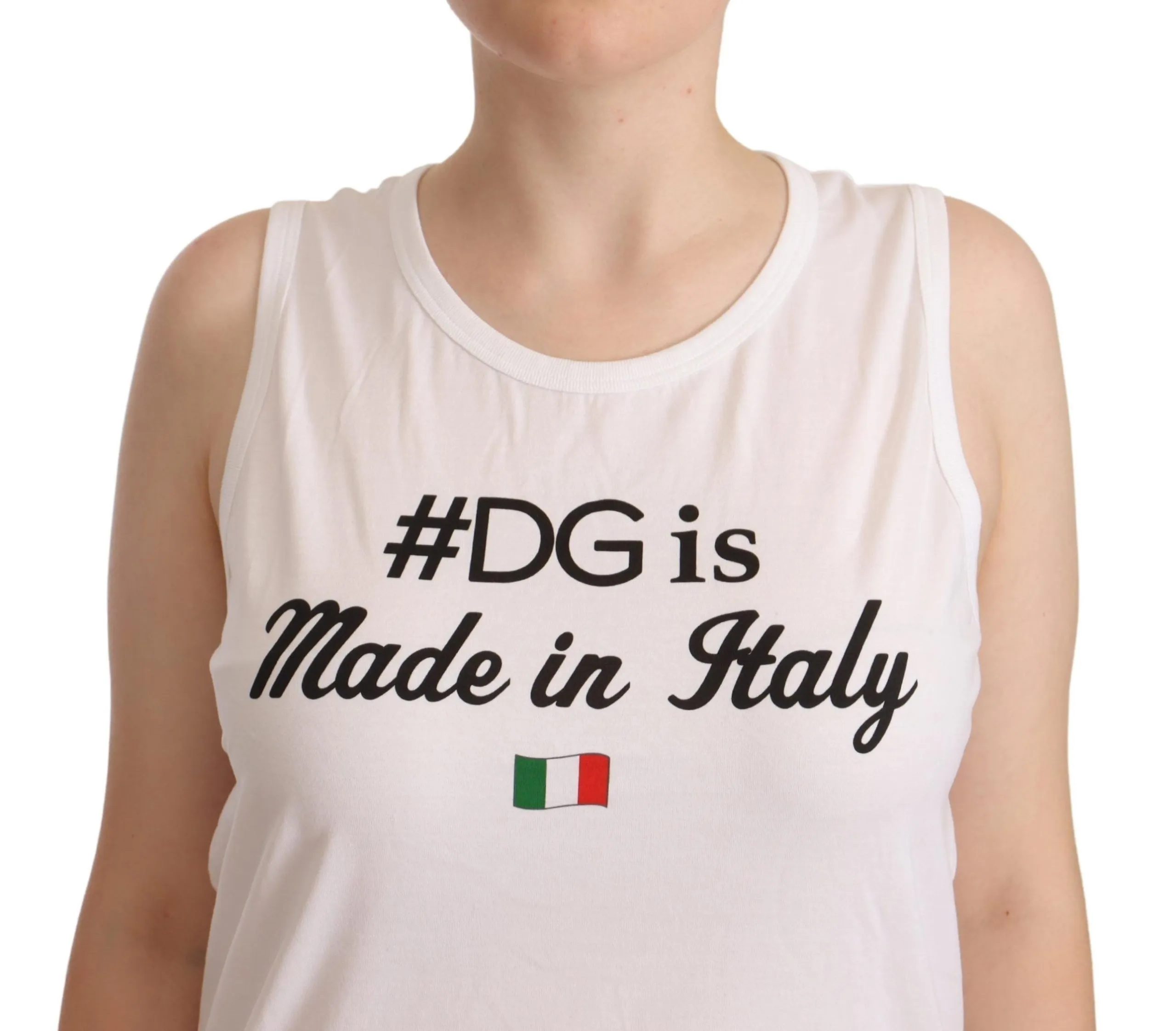 Dolce & Gabbana Women's Elegant Sleeveless Cotton Top