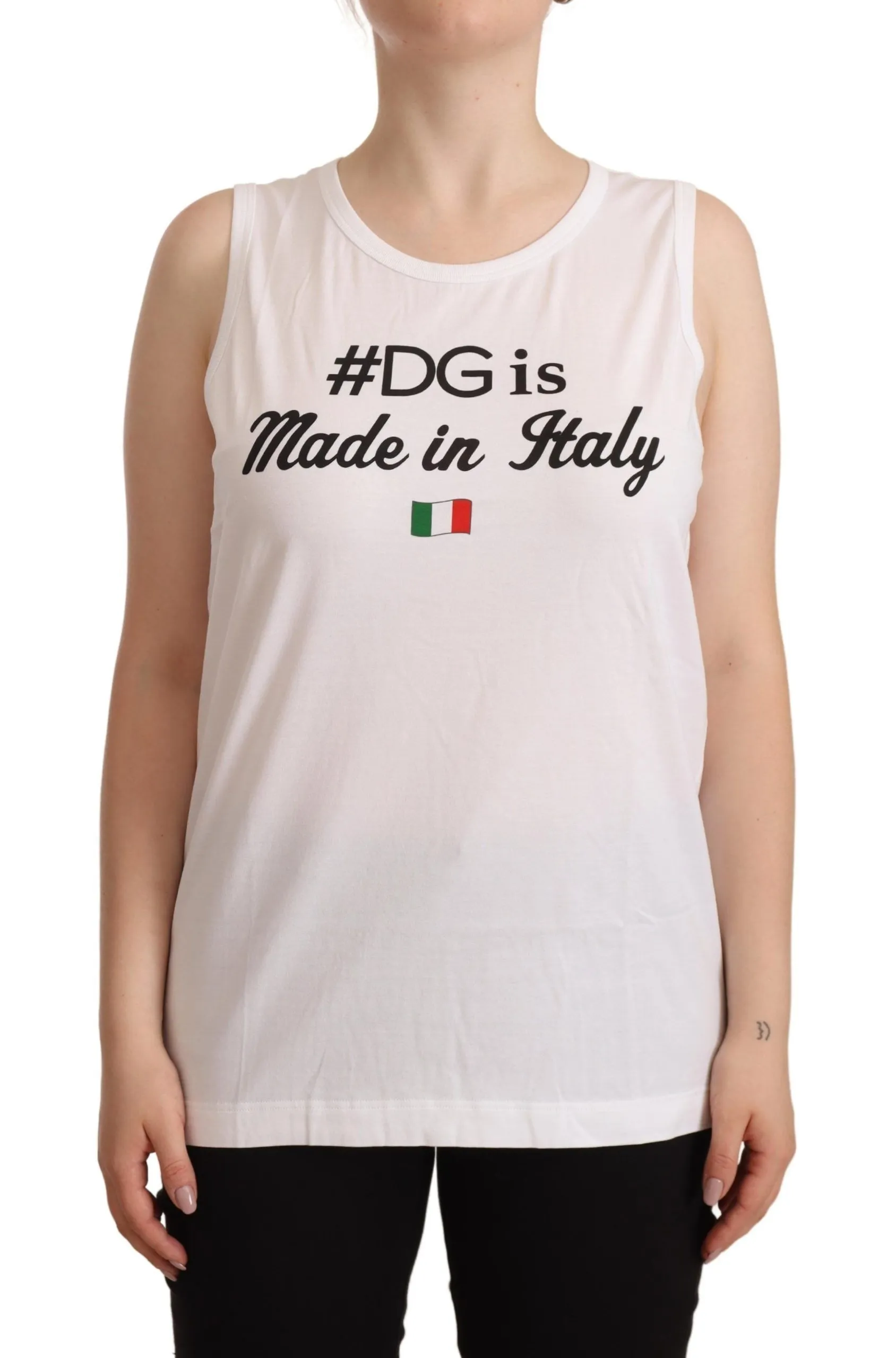 Dolce & Gabbana Women's Elegant Sleeveless Cotton Top