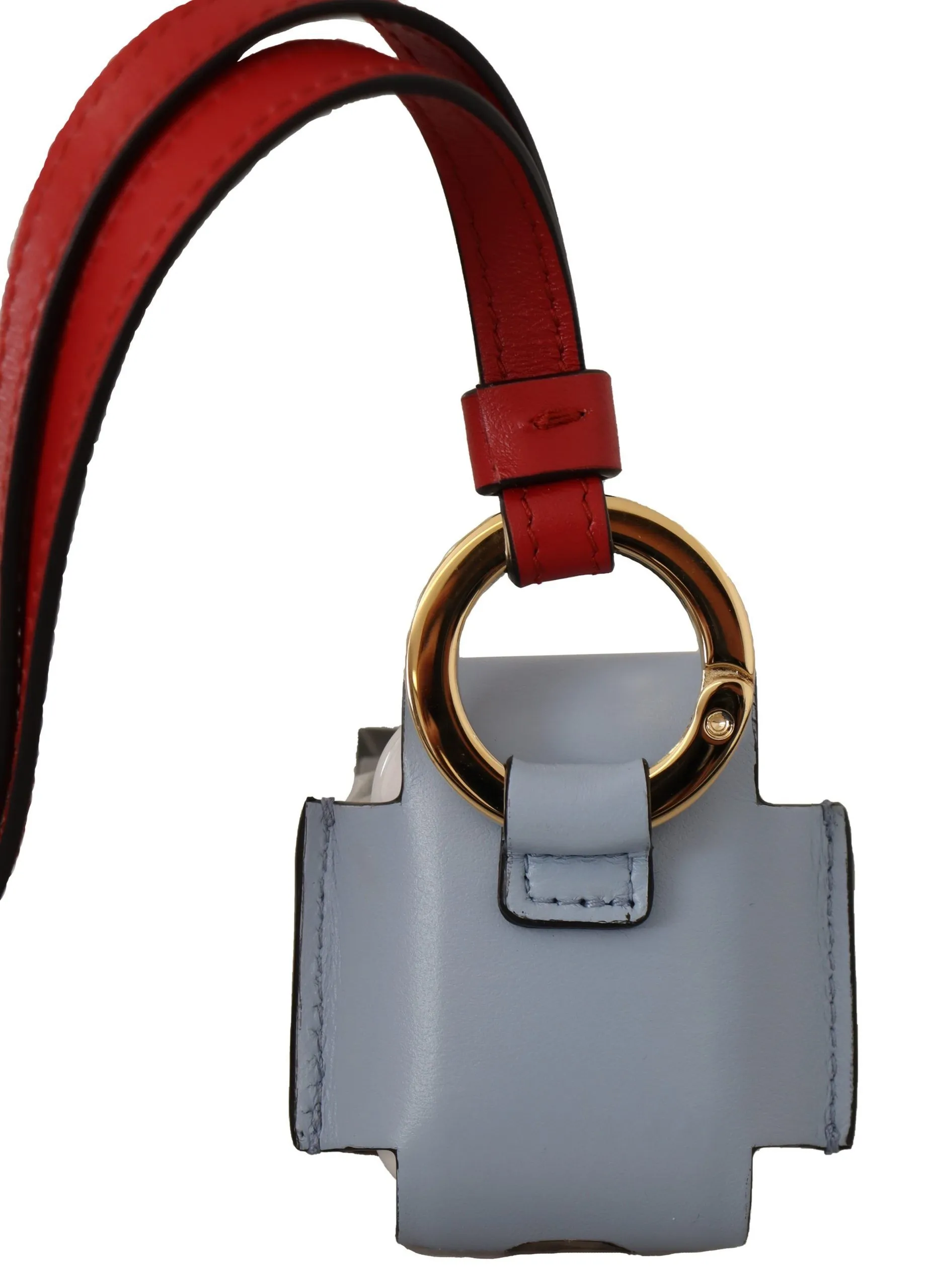 Dolce & Gabbana Women's Elegant Dual-Tone Leather Airpods Case