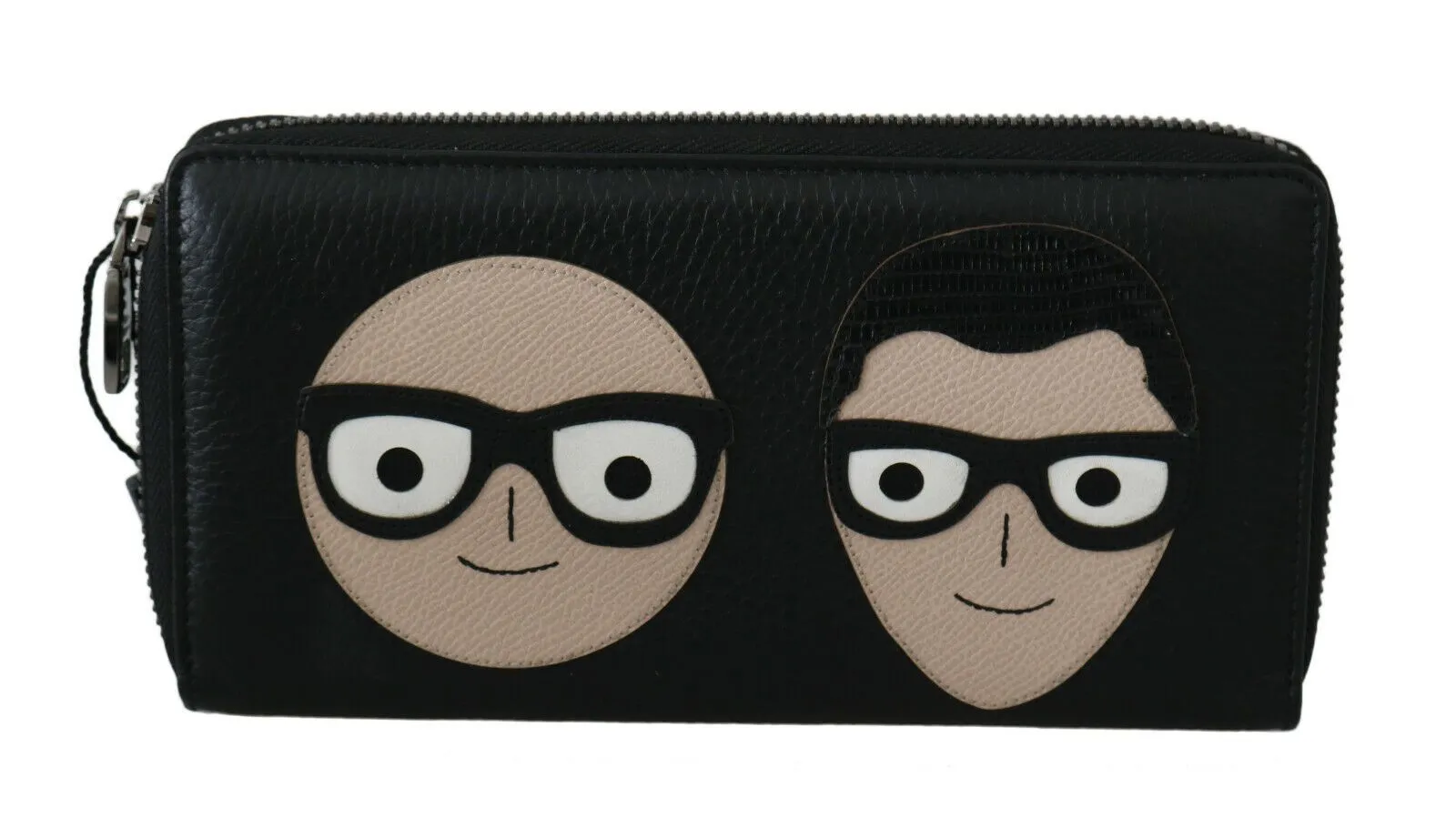 Dolce & Gabbana Men's Elegant Black Leather Continental Wallet