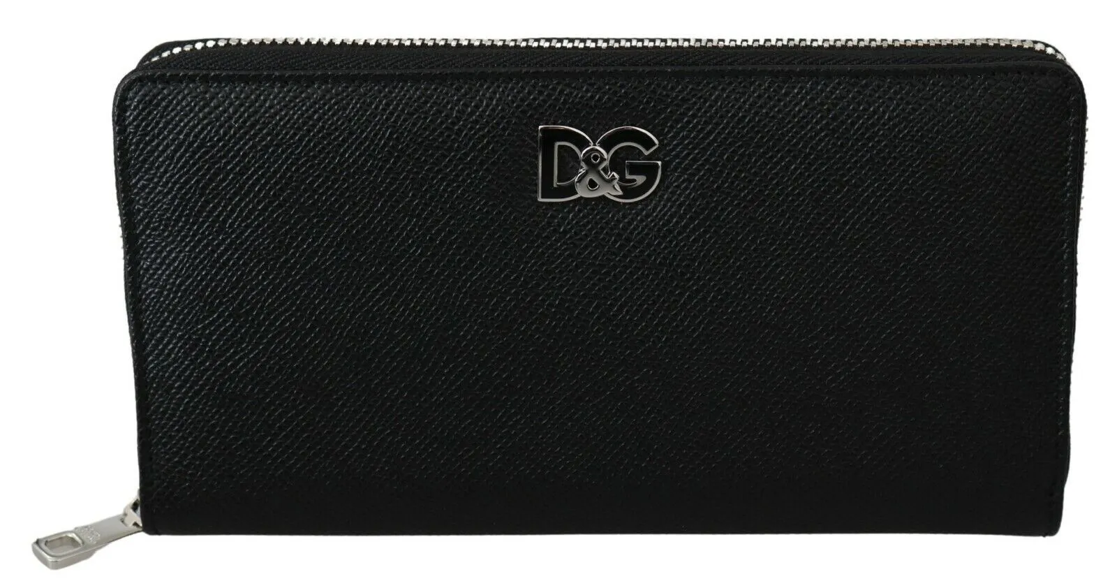 Dolce & Gabbana Men's Elegant Black Leather Continental Wallet