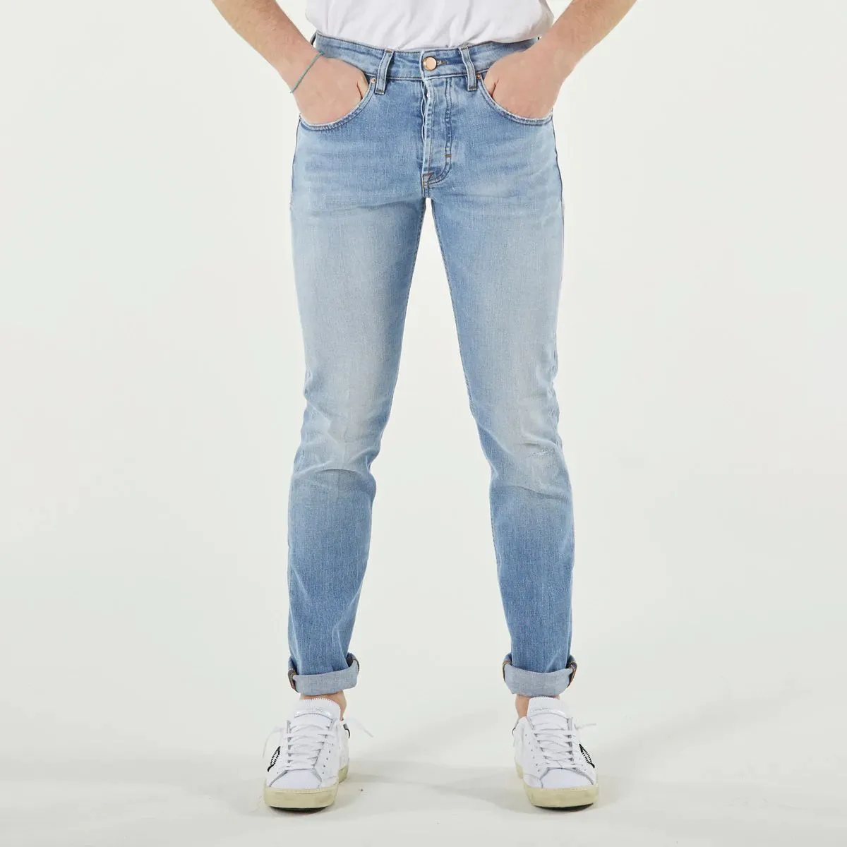 Don The Fuller Men's Chic Light Blue Slim Fit Denim