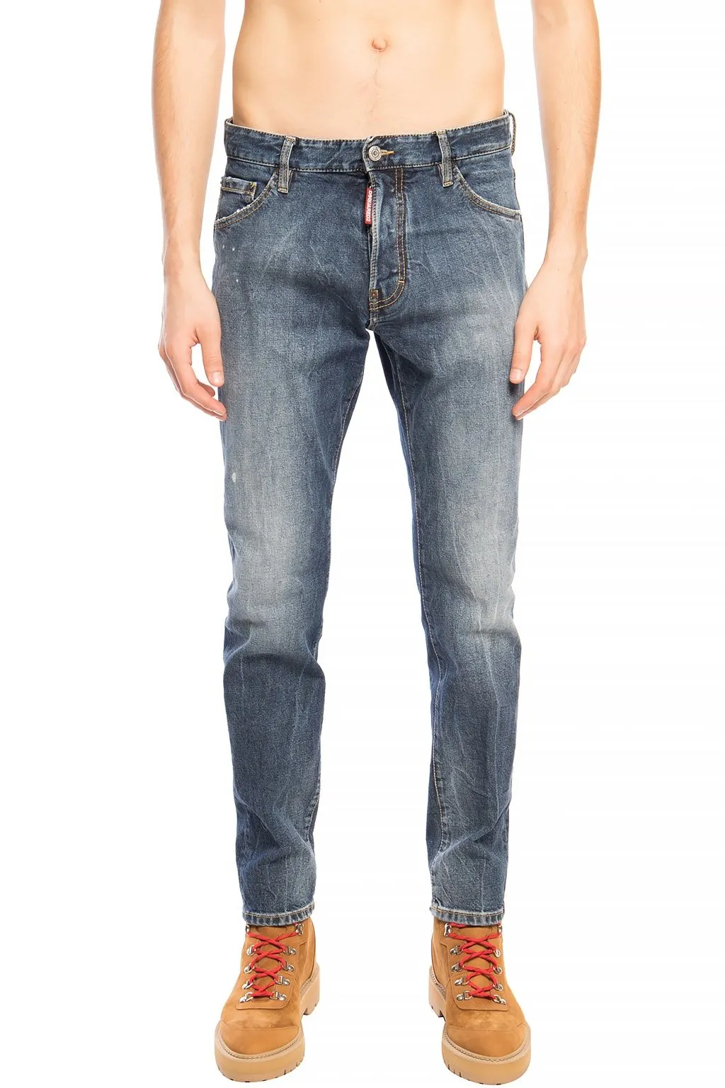 Dsquared² Men's Navy Distressed 'Cool Guy Jean' Denim Pants