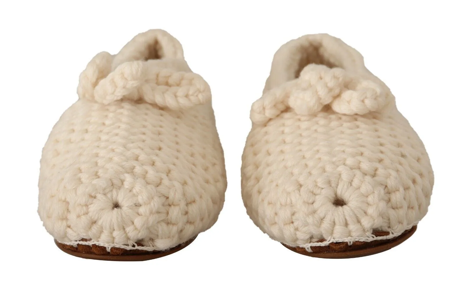 Dolce & Gabbana Women's Chic Wool Knit Ballerina Flats