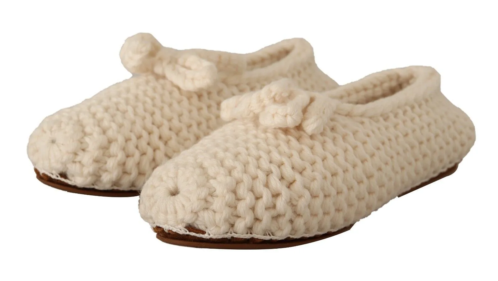 Dolce & Gabbana Women's Chic Wool Knit Ballerina Flats