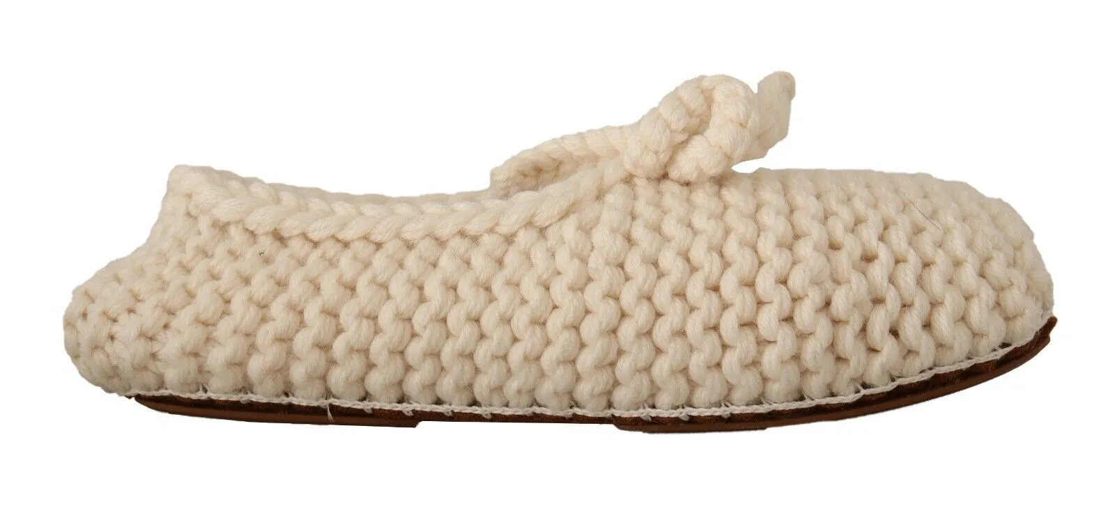 Dolce & Gabbana Women's Chic Wool Knit Ballerina Flats