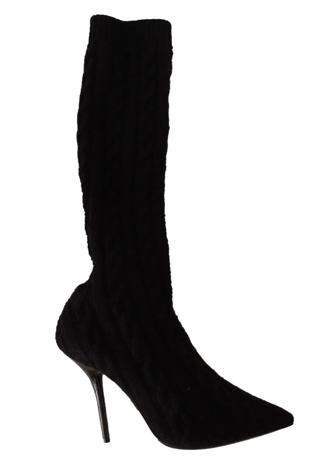 Dolce & Gabbana Women's Elegant Stretch Sock Boots in Black