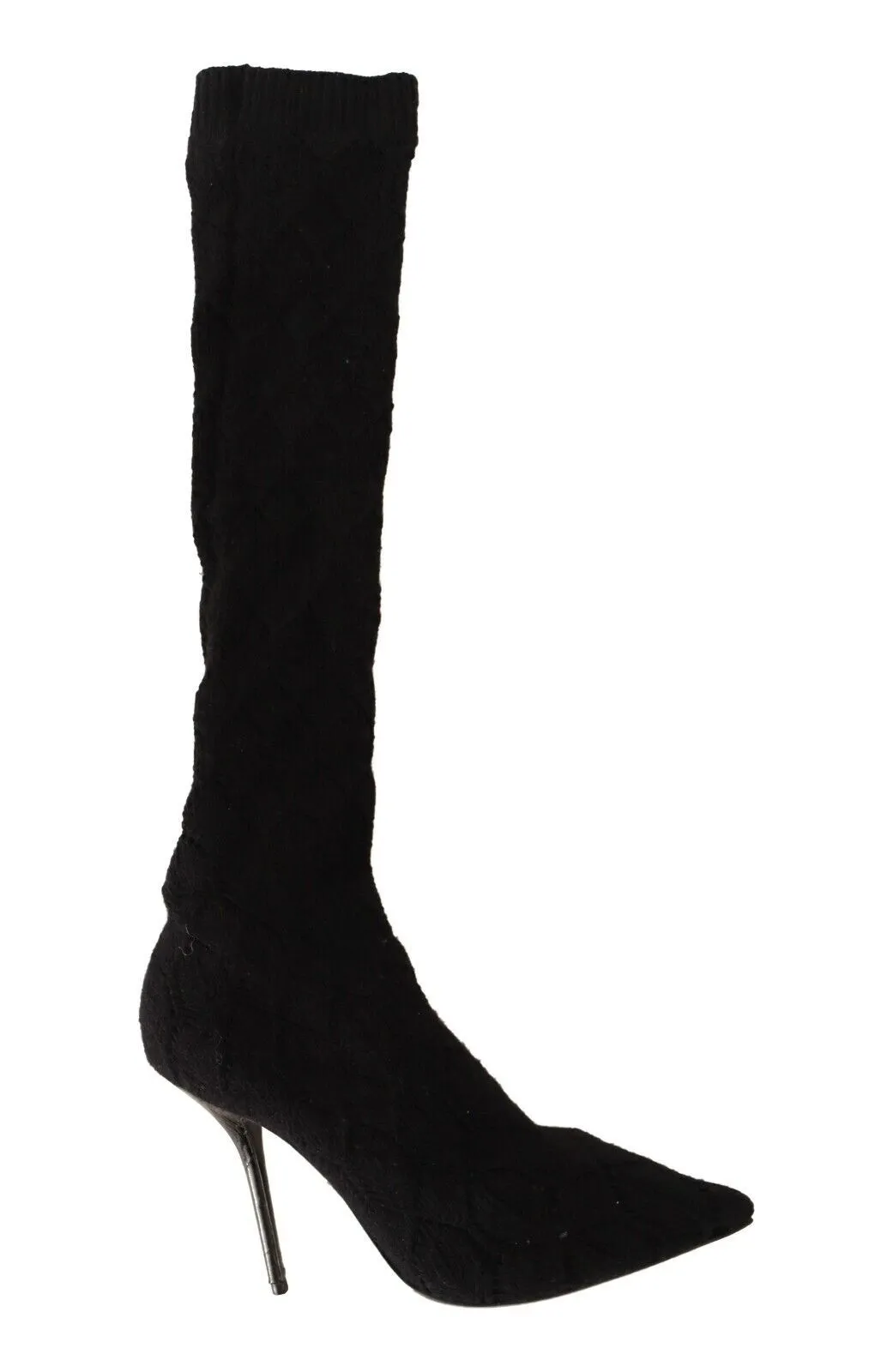 Dolce & Gabbana Women's Elegant Black Stretch Socks Boots