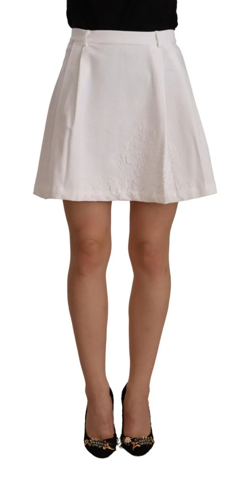 Ermanno Scervino Women's Chic High Waist A-Line Mini Skirt