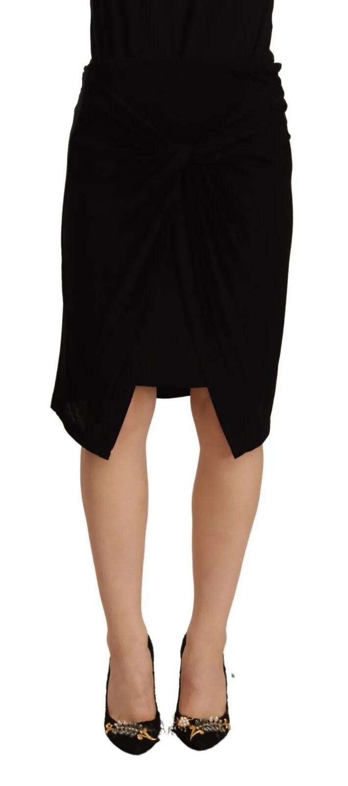 PLEIN SUD Women's Elegant High Waist Pencil Cut Skirt