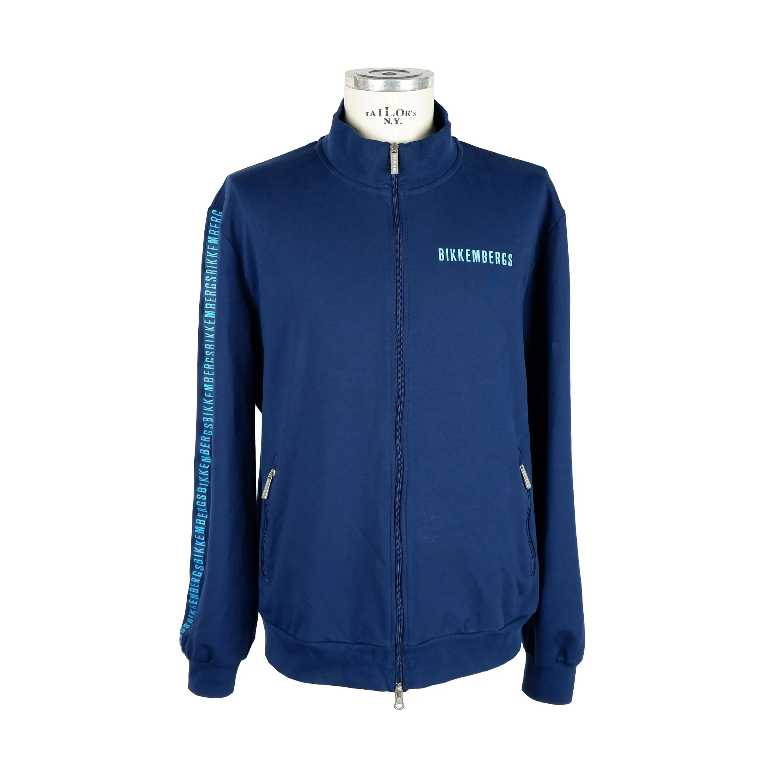 Bikkembergs Men's Elegant Zippered Cotton Sweatshirt
