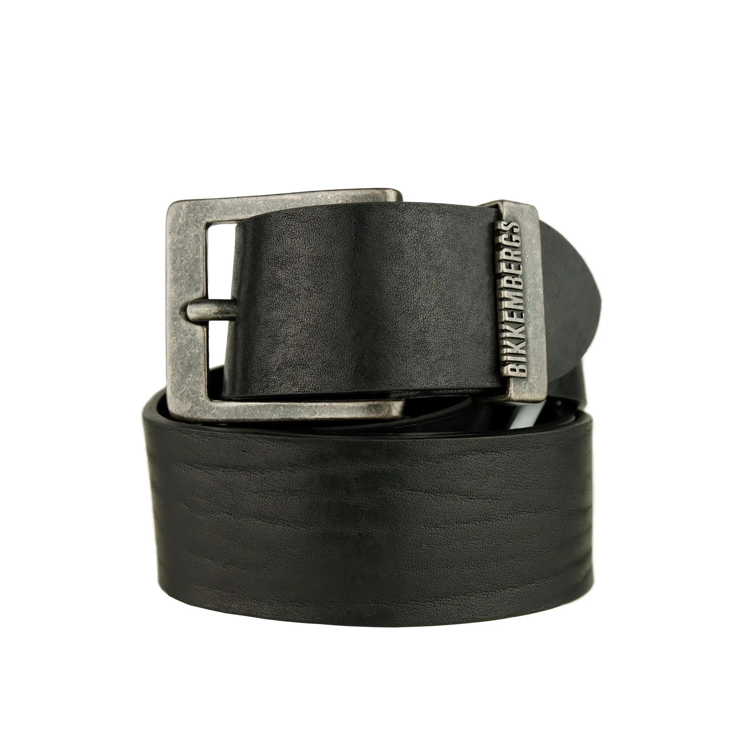 Bikkembergs Men's Sleek Black Calfskin Men's Belt