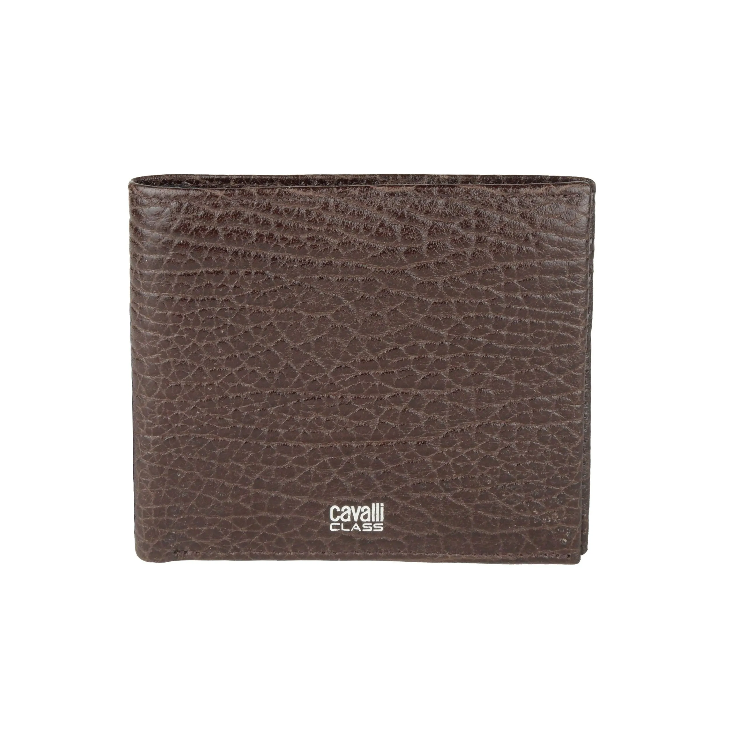 Cavalli Class Brown Calfskin Men Wallet