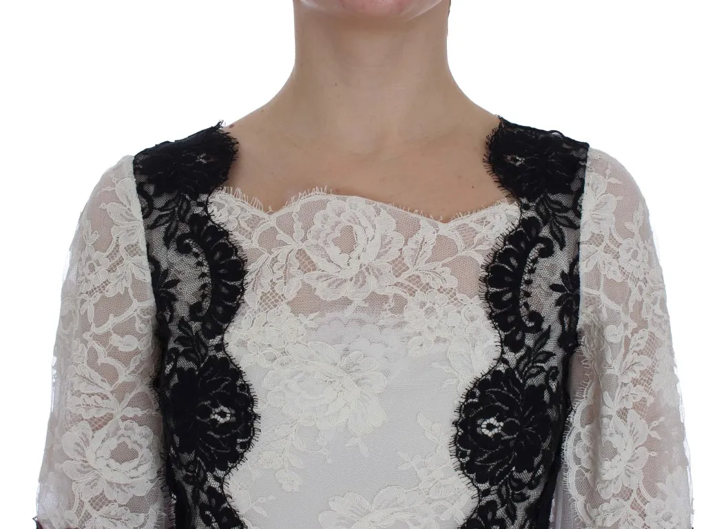 Dolce & Gabbana Women's Floral Lace Silk Blend Maxi Dress