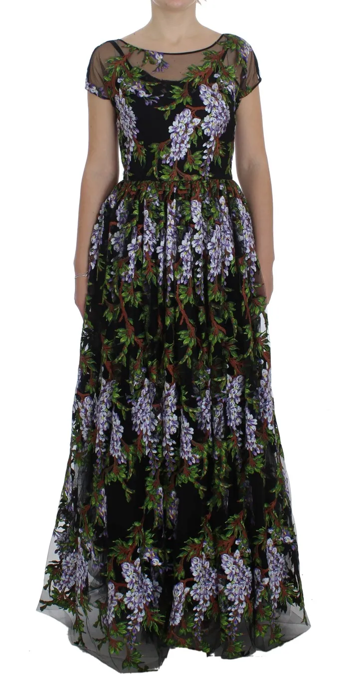 Dolce & Gabbana Women's Floral Embroidered Maxi Dress - Full Length Elegance
