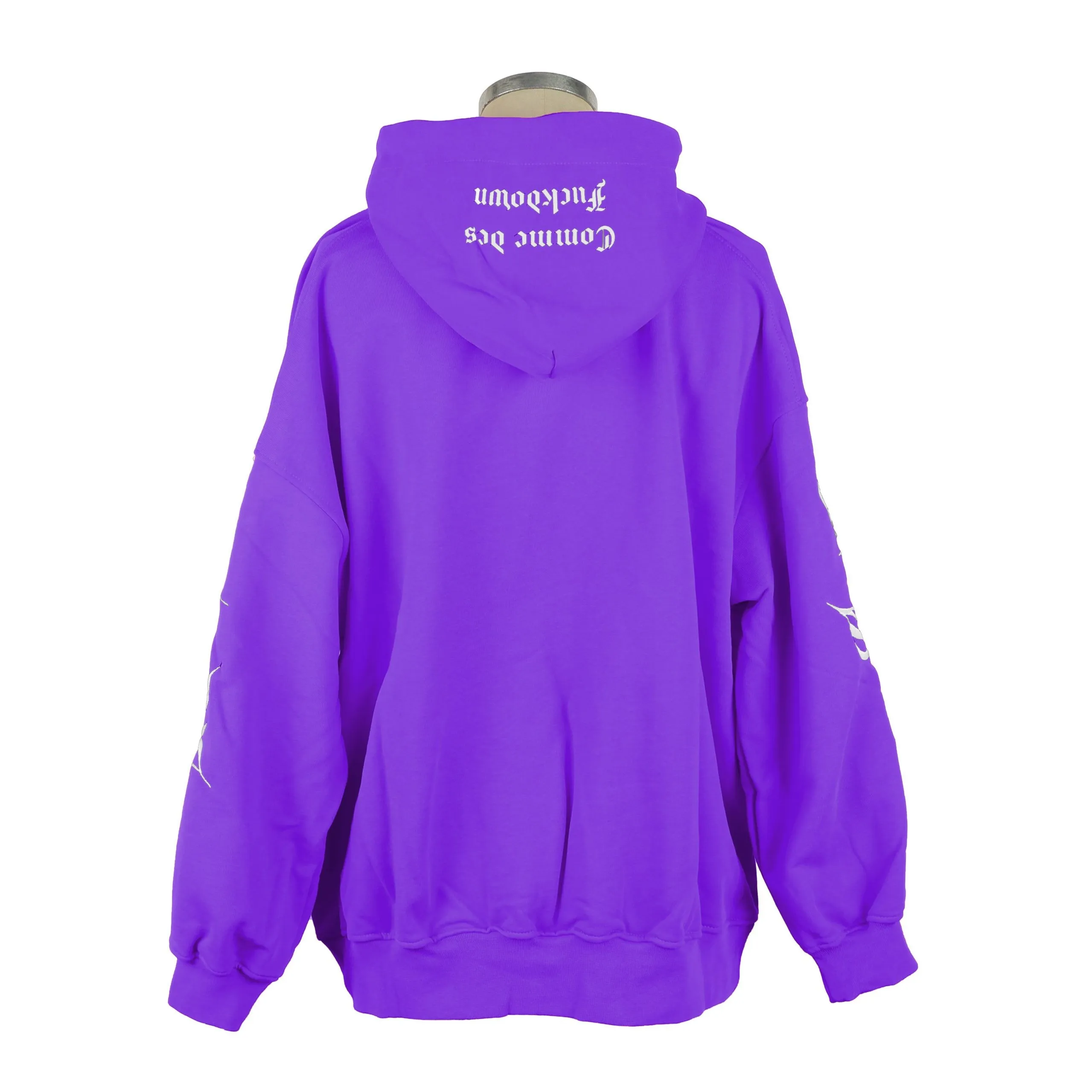 Comme Des Fuckdown Women's Chic Purple Cotton Hooded Sweatshirt