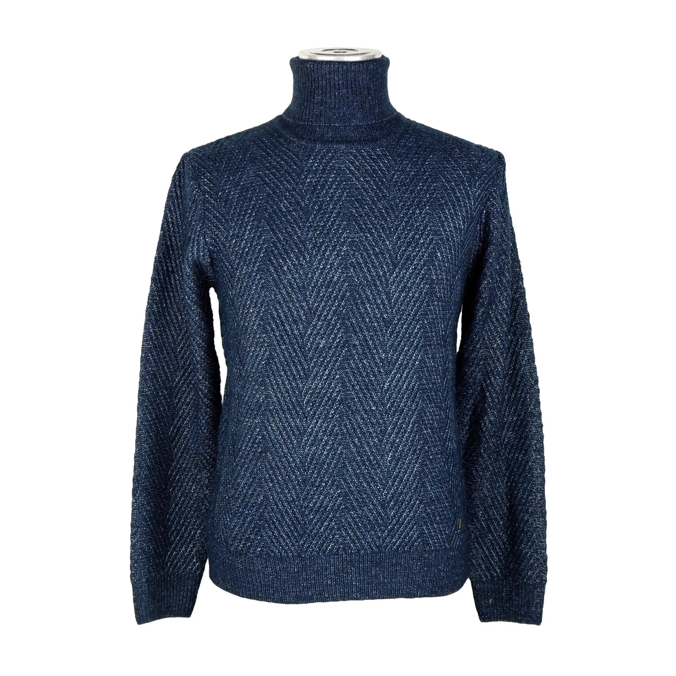 Yes Zee Men's Chic Men's Turtleneck Sweater in Blue