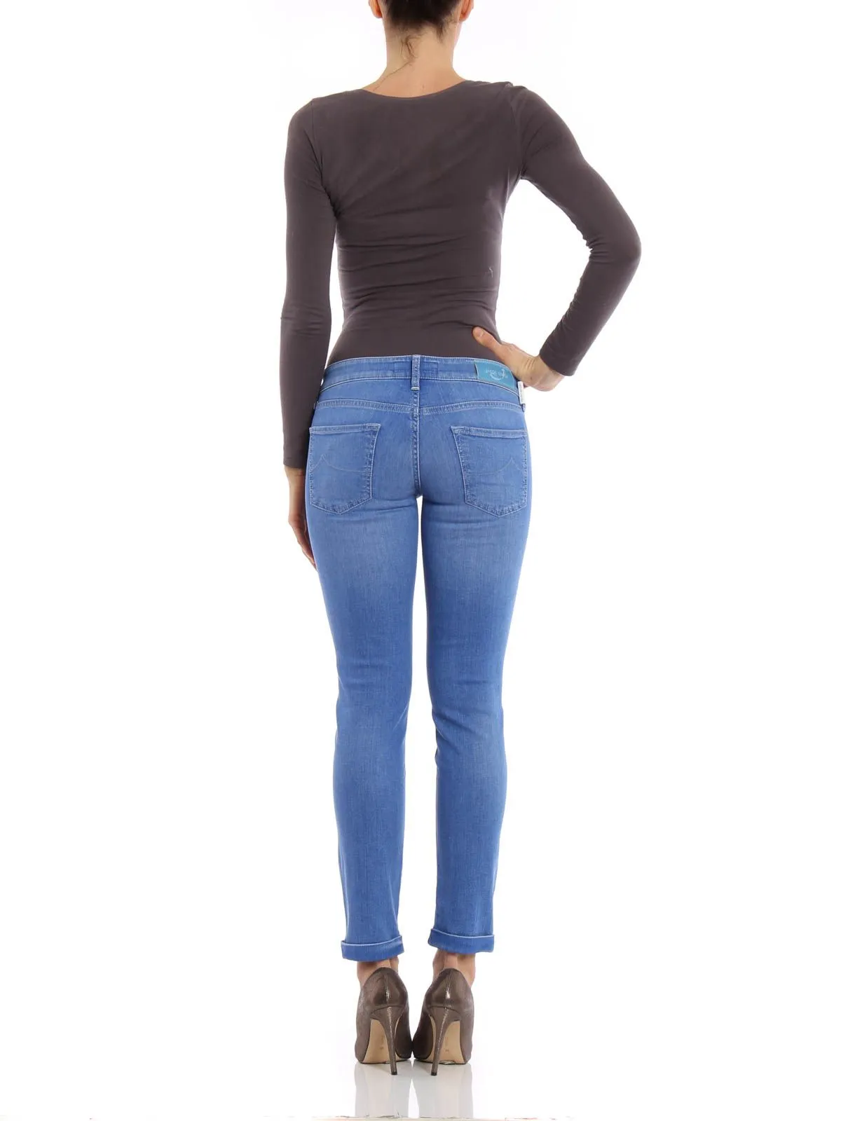 Jacob Cohen Women's Elegant Light Blue Stretch Denim