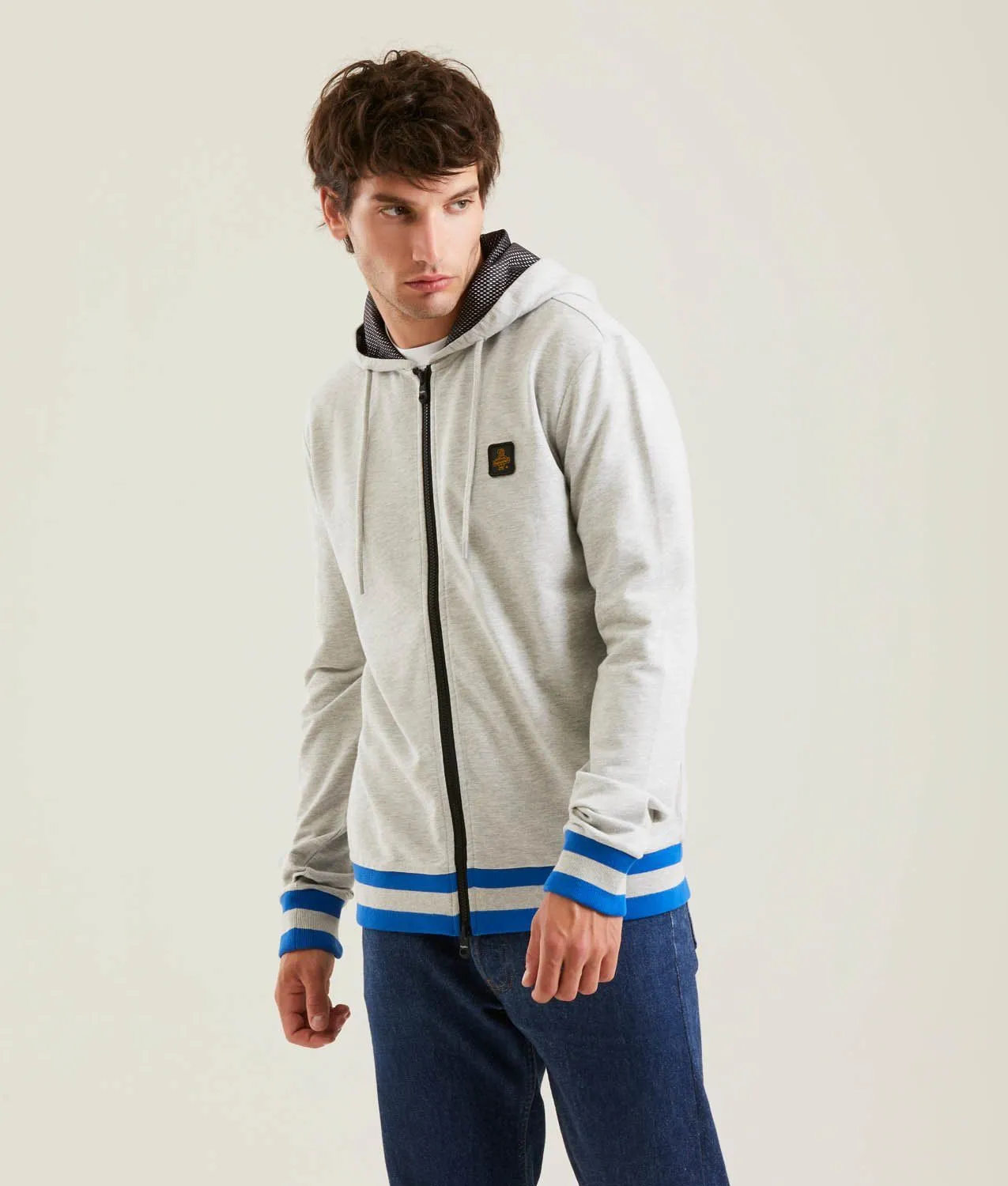 Refrigiwear Men's Gray Cotton Men's Hooded Sweater