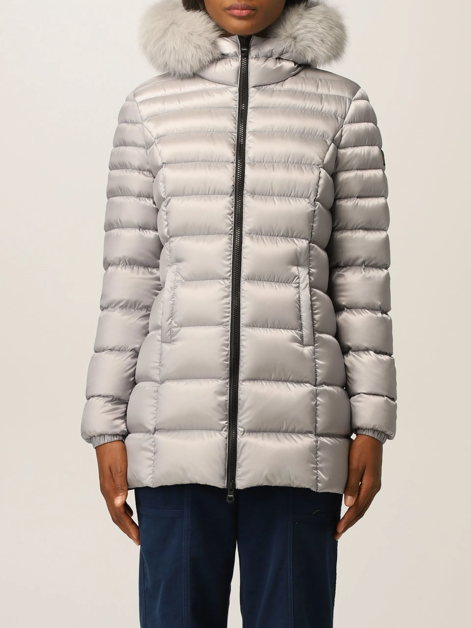 Refrigiwear Women's Chic Padded Down Jacket with Fur Hood