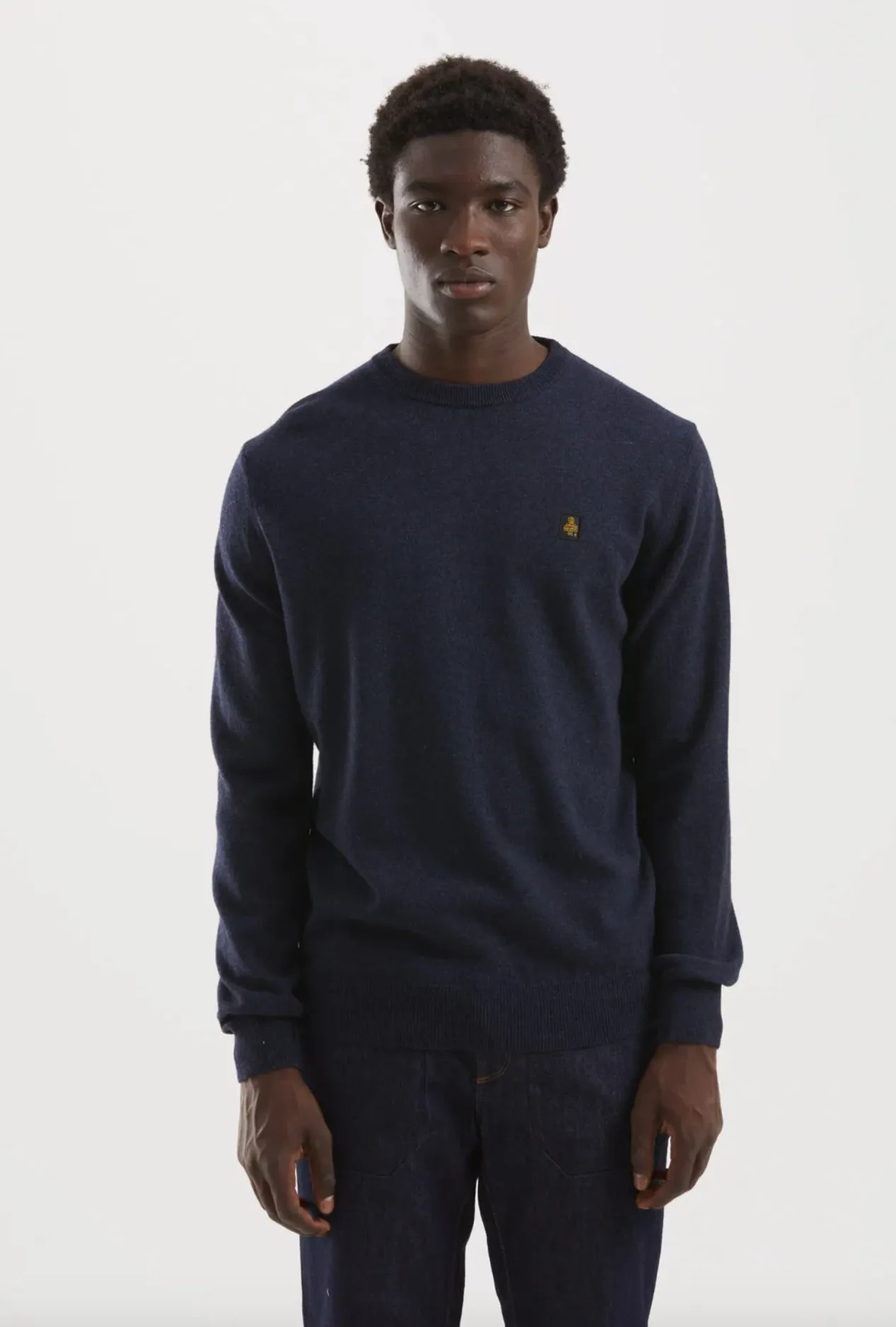 Refrigiwear Blue Wool Men Sweater