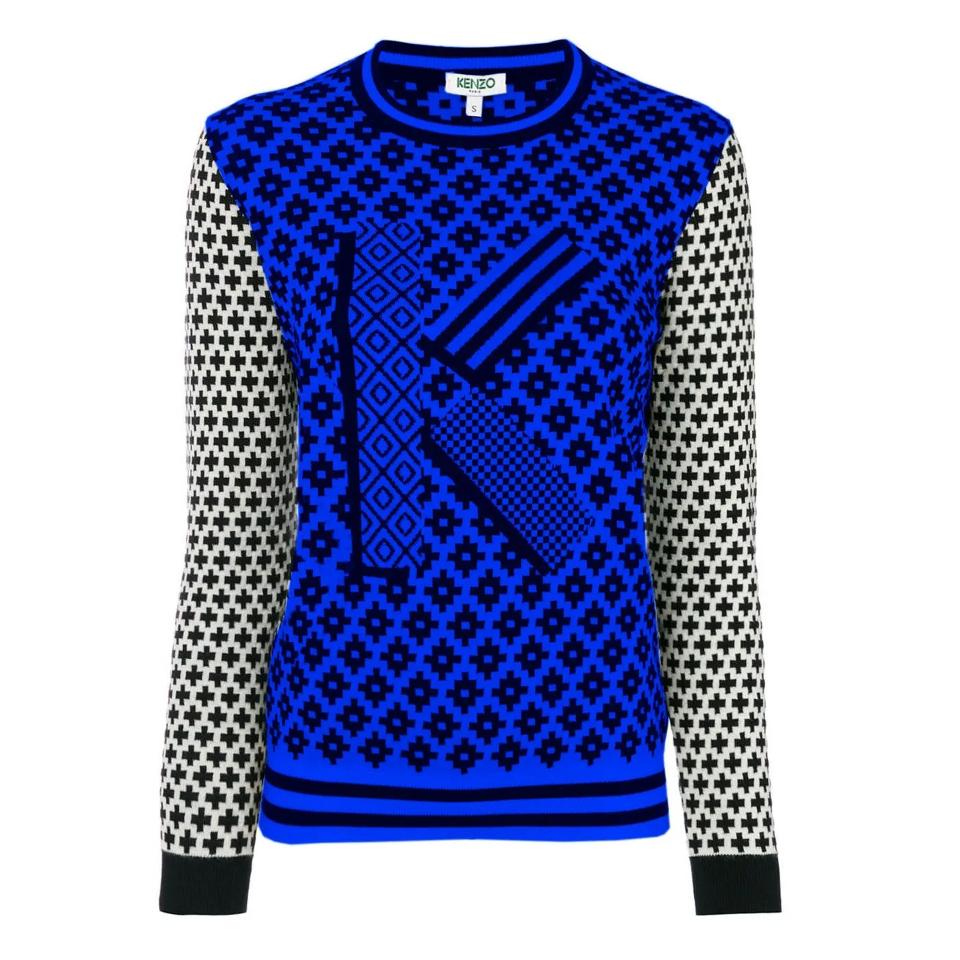 Kenzo Men's Blue Cotton Men's Sweater