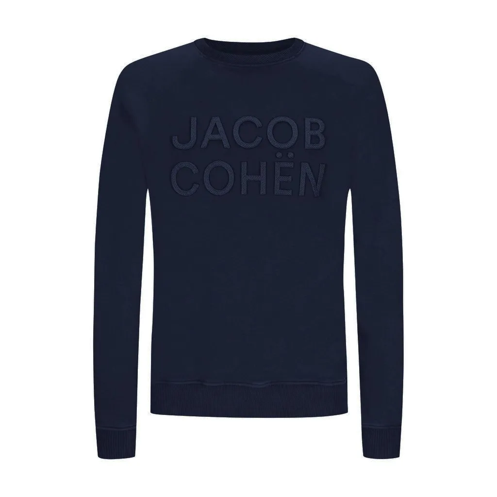 Jacob Cohen Men's Blue Cotton Men's Sweater