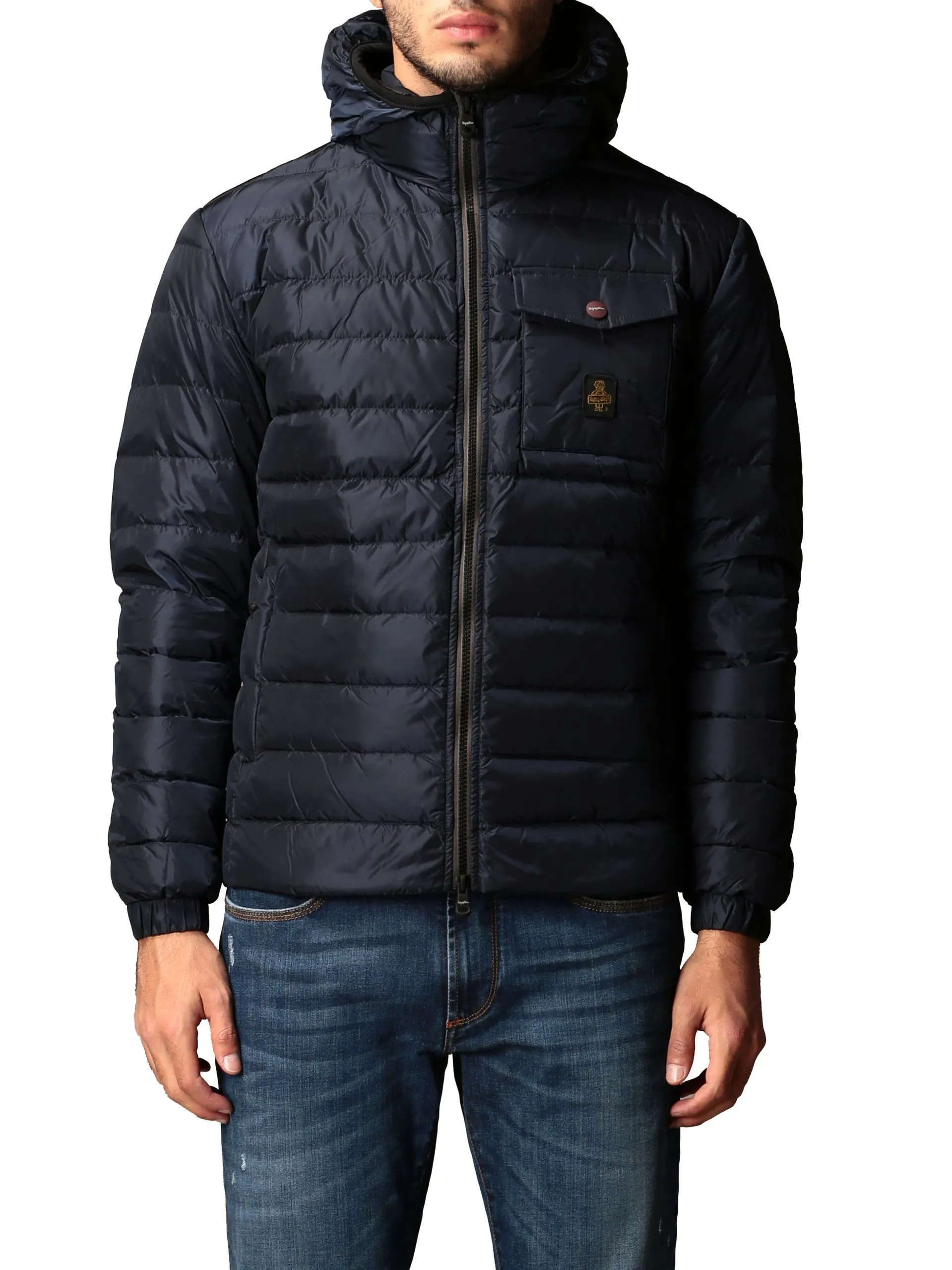 Refrigiwear Blue Nylon Men Jacket