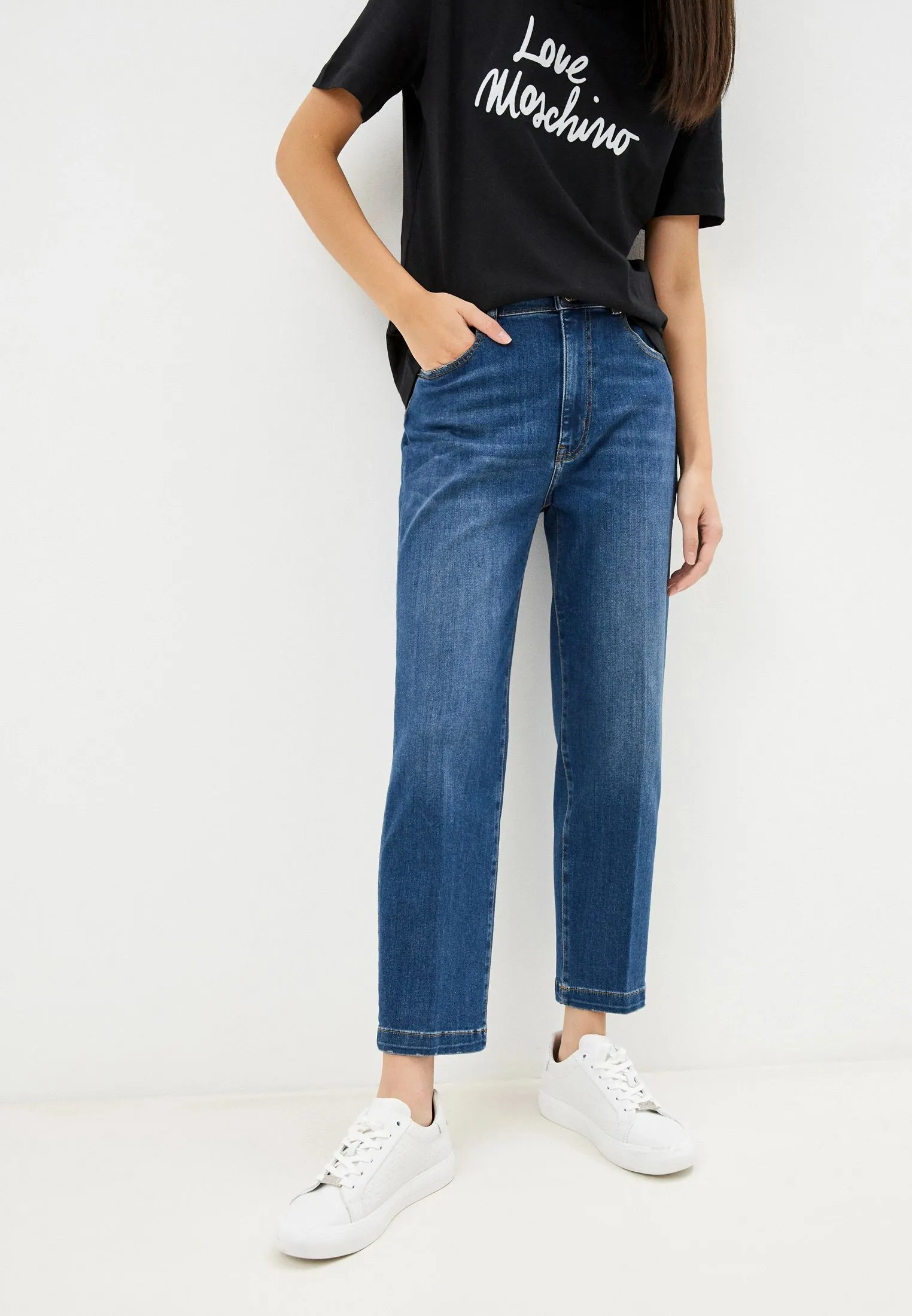 Love Moschino Women's Blue Viscose Women's Jean