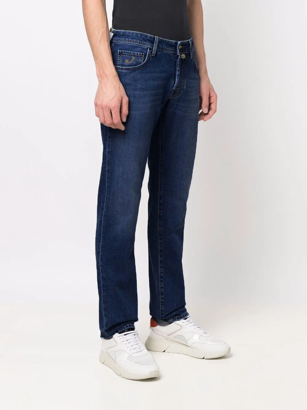 Jacob Cohen Men's Elegant Italian Denim in Riveting Blue