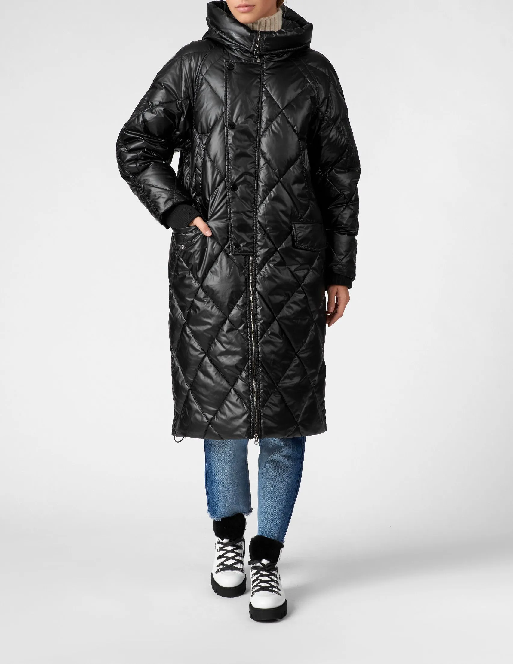 Silvian Heach Black Polyester Women Jacket