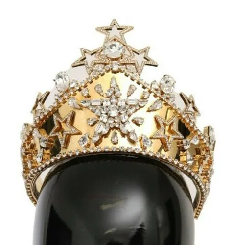 Dolce & Gabbana Women's Regal Crystal Diadem Gold Tiara