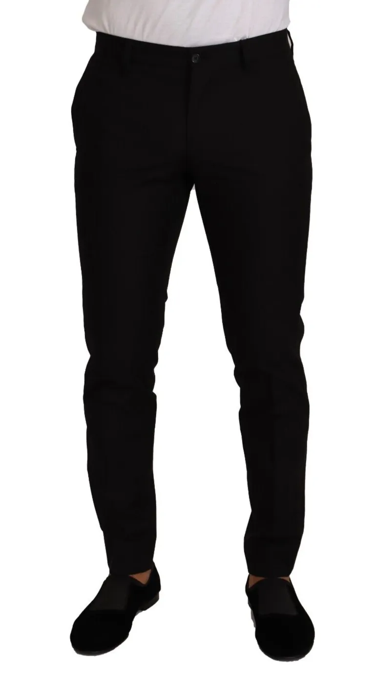 Dolce & Gabbana Men's Elegant Slim Fit Tuxedo Trousers