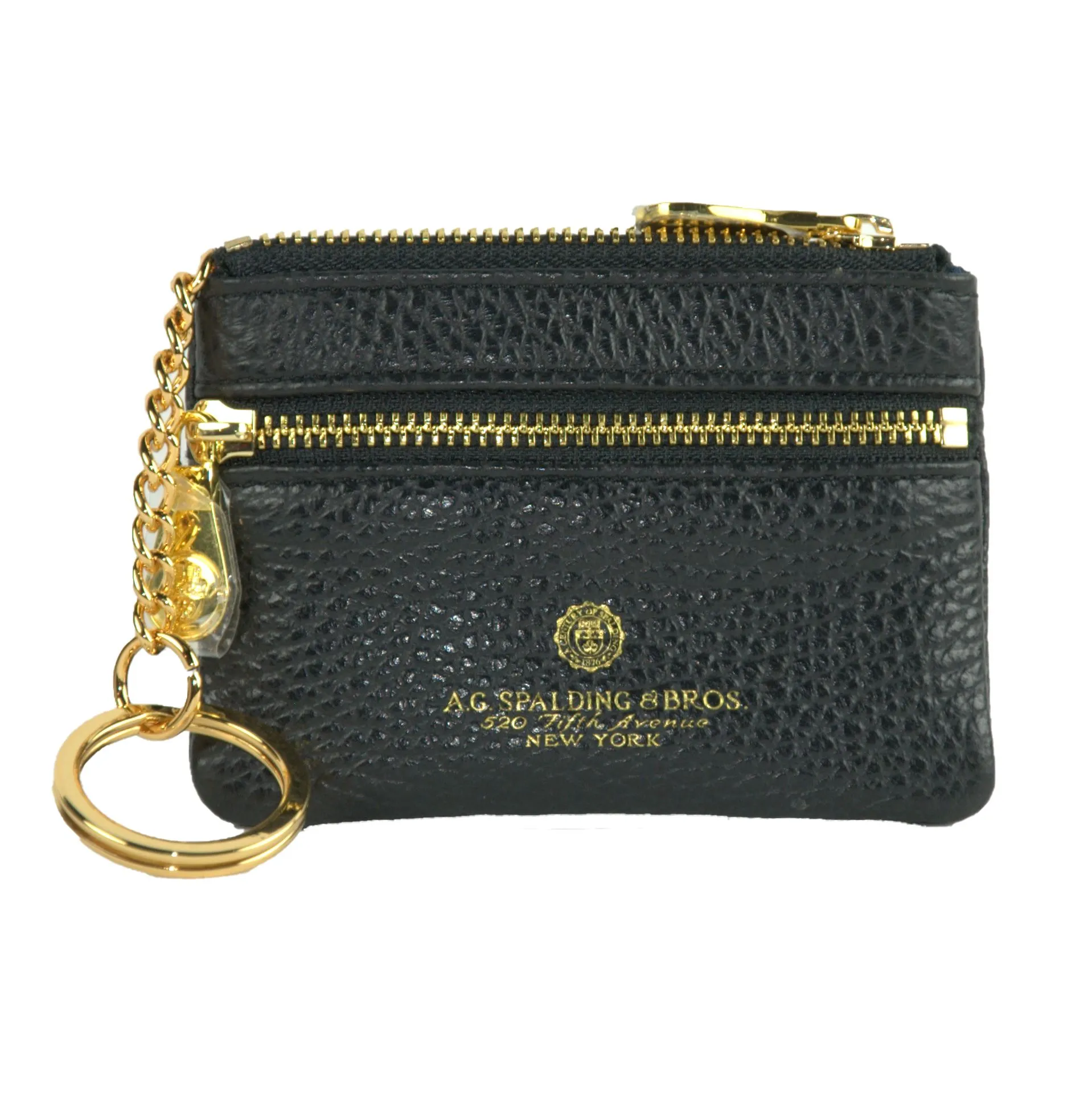 Black Leather Women Keychain