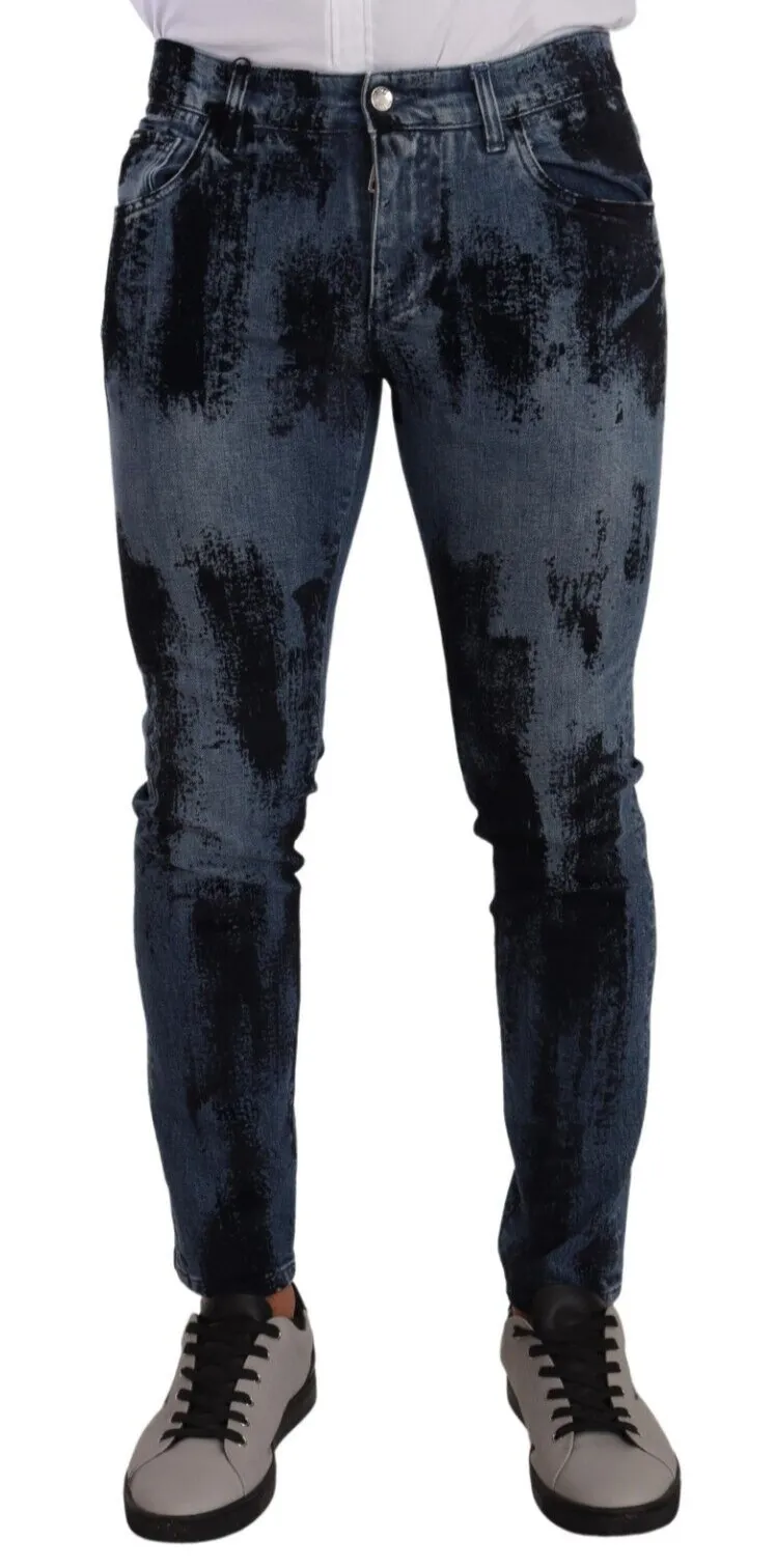 Dolce & Gabbana Men's Italian Designer Skinny Slim Fit Jeans