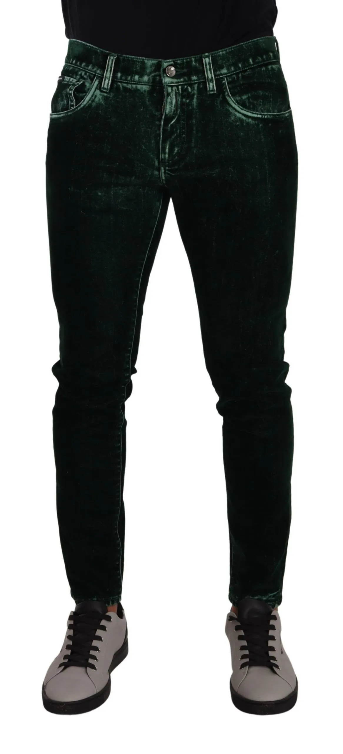 Dolce & Gabbana Men's Sleek Cotton-Blend Skinny Denim Jeans