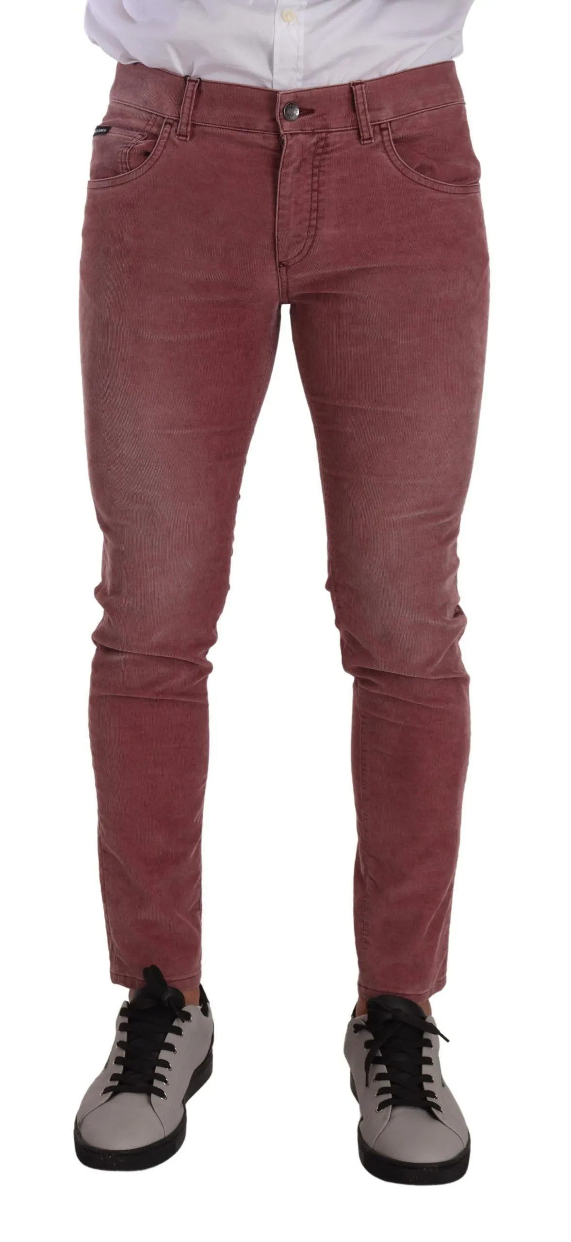 Dolce & Gabbana Men's Elegant Slim Fit Corduroy Jeans