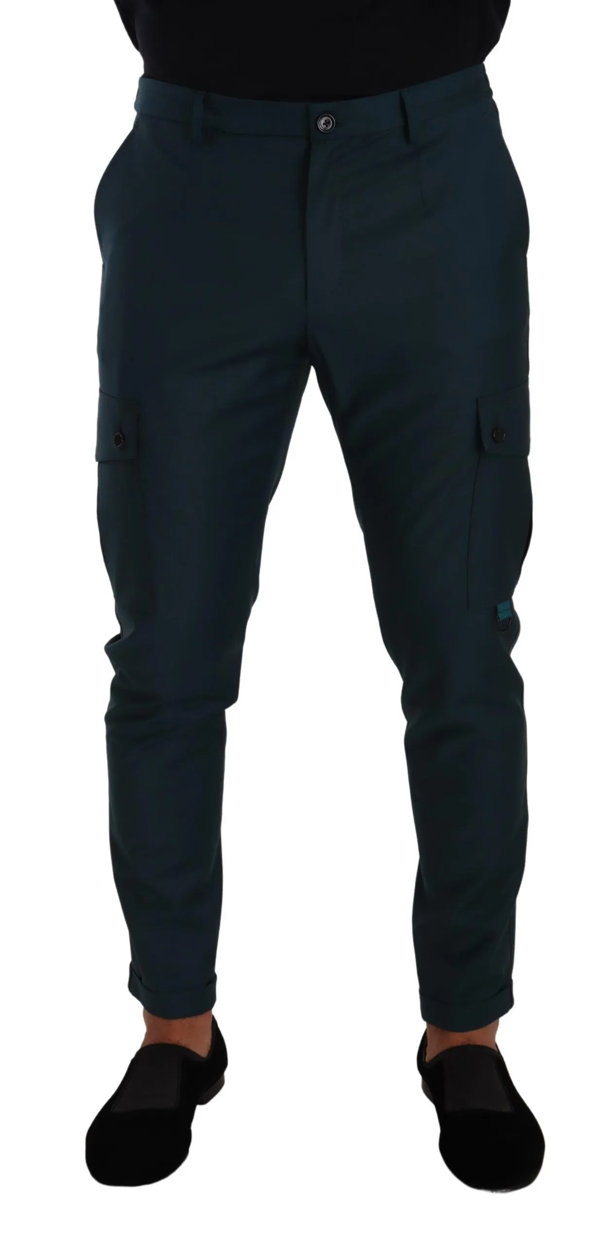 Dolce & Gabbana Men's Chic Skinny Cargo Wool Pants