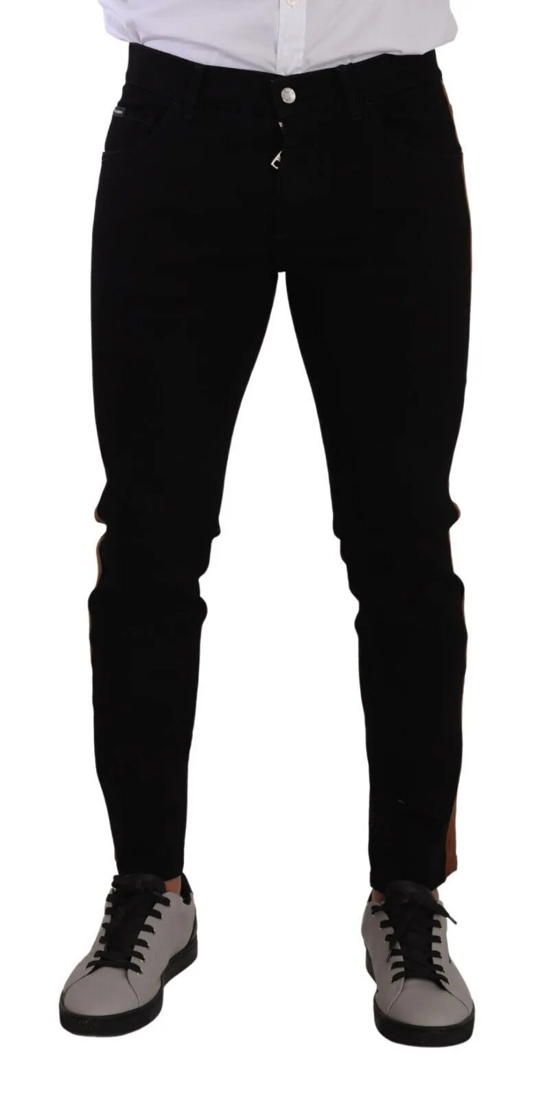 Dolce & Gabbana Men's Slim Fit Black Skinny Denim Jeans