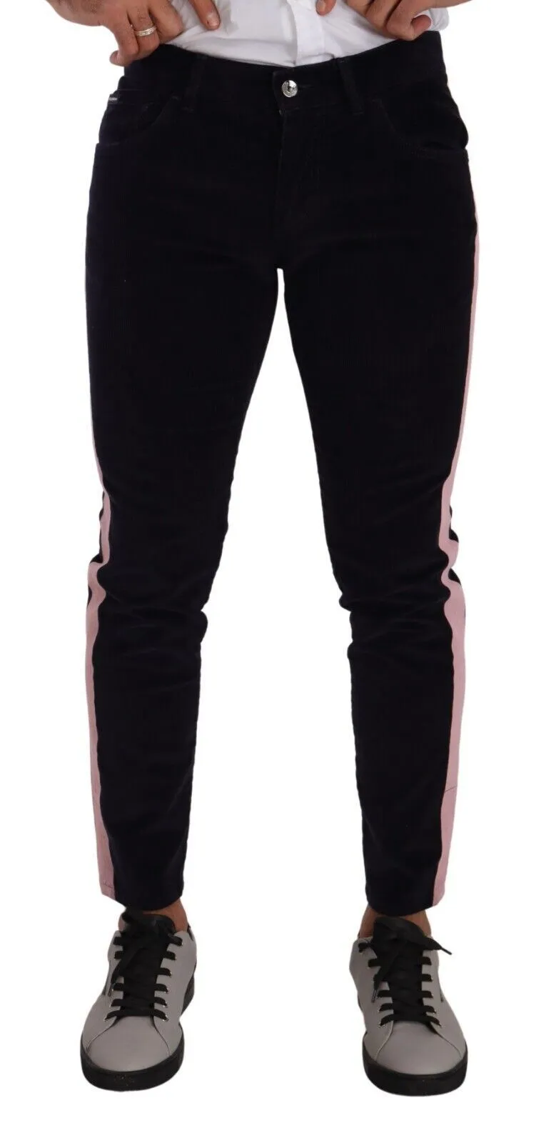 Dolce & Gabbana Men's Elegant Slim Fit Corduroy Skinny Jeans